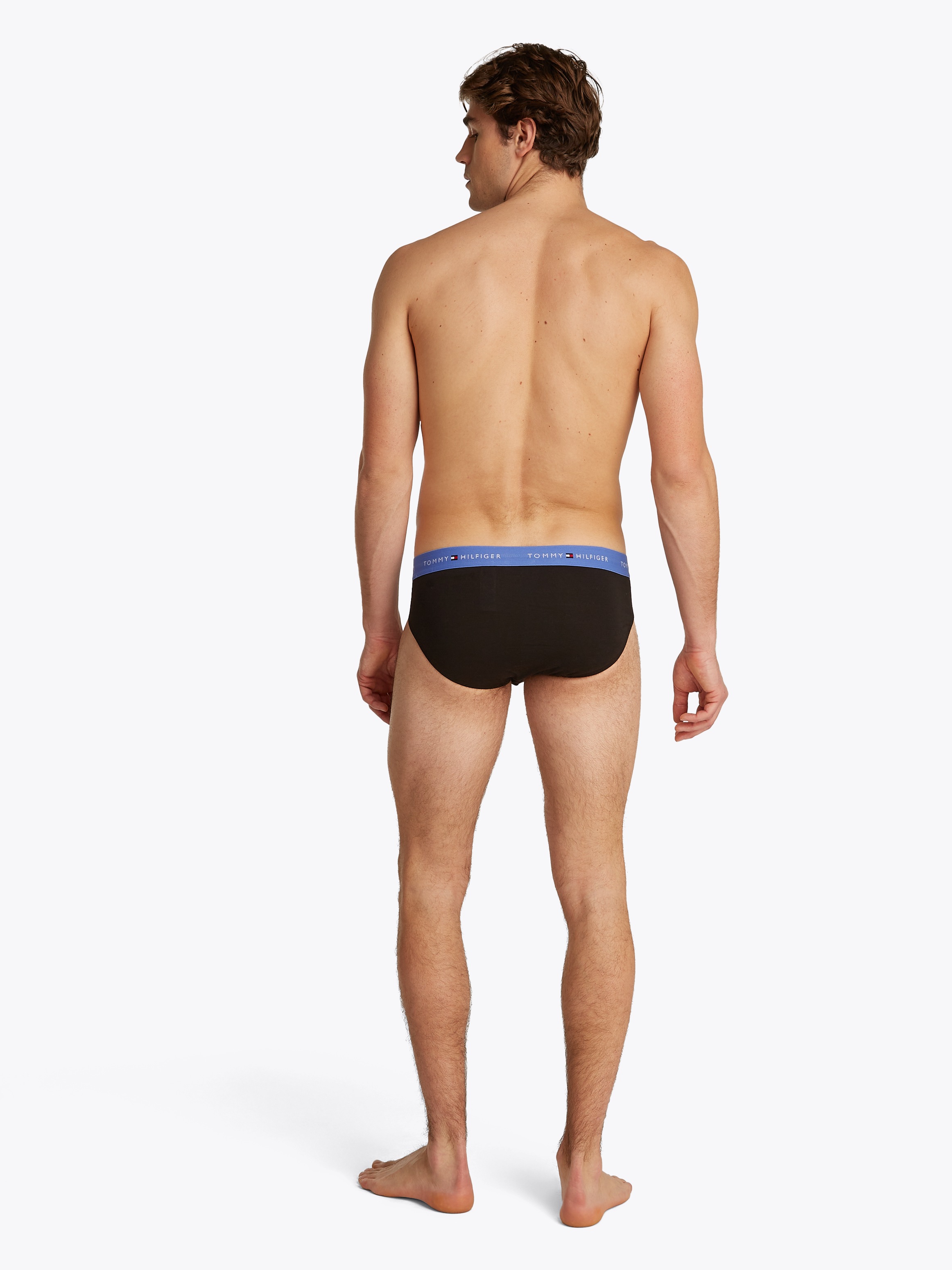 Tommy Hilfiger Underwear Slip »5P BRIEF«, (Packung, 5 St., 5er-Pack), mit kontrastfarbenem Logobund
