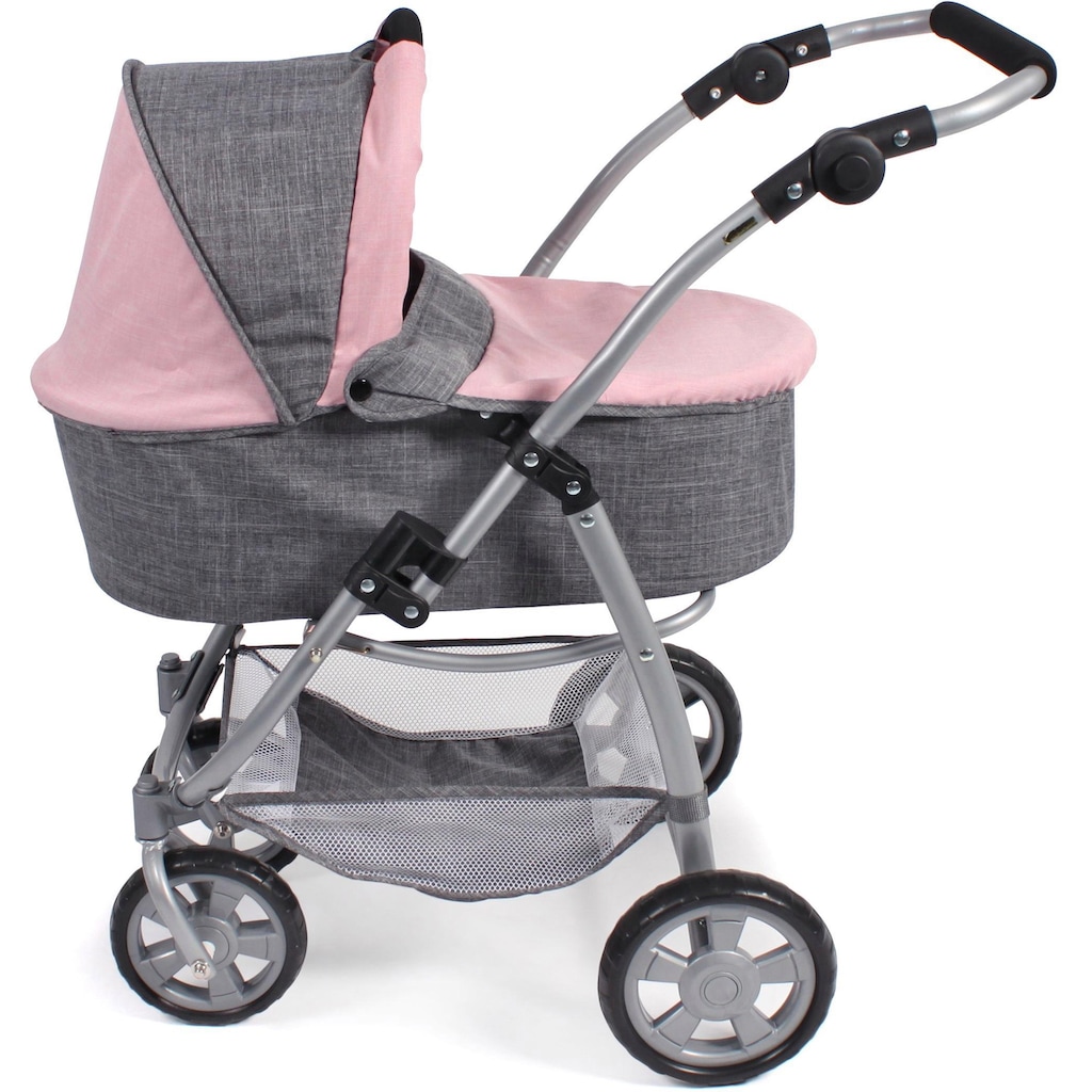 CHIC2000 Kombi-Puppenwagen »Emotion All In 3in1, Grau-Rosa«