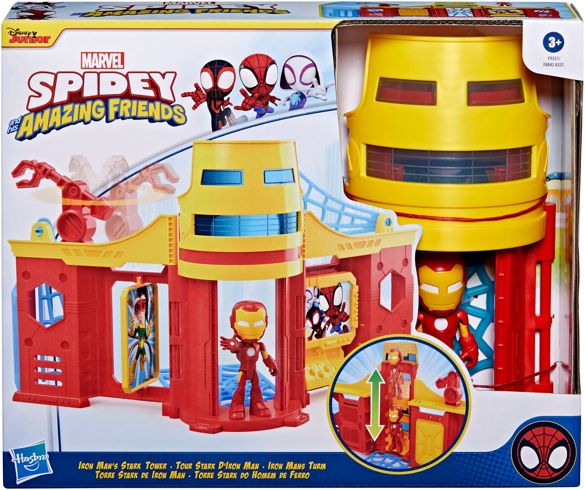 Hasbro Spielwelt »Marvel Spidey und seine Super-Freunde, Iron Mans Turm«, inklusive Figur