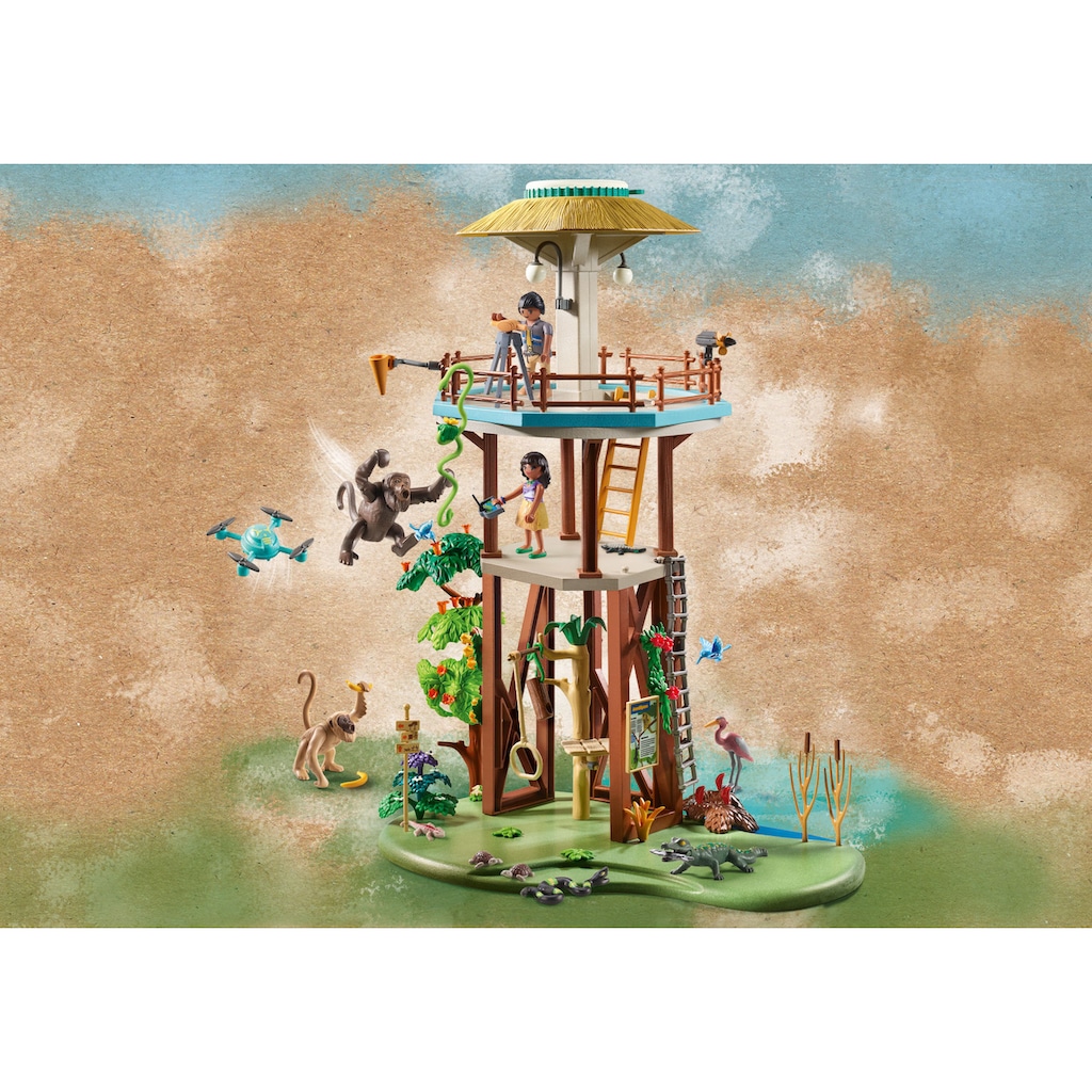 Playmobil® Konstruktions-Spielset »Wiltopia - Forschungsturm mit Kompass (71008), Wiltopia«, (203 St.)