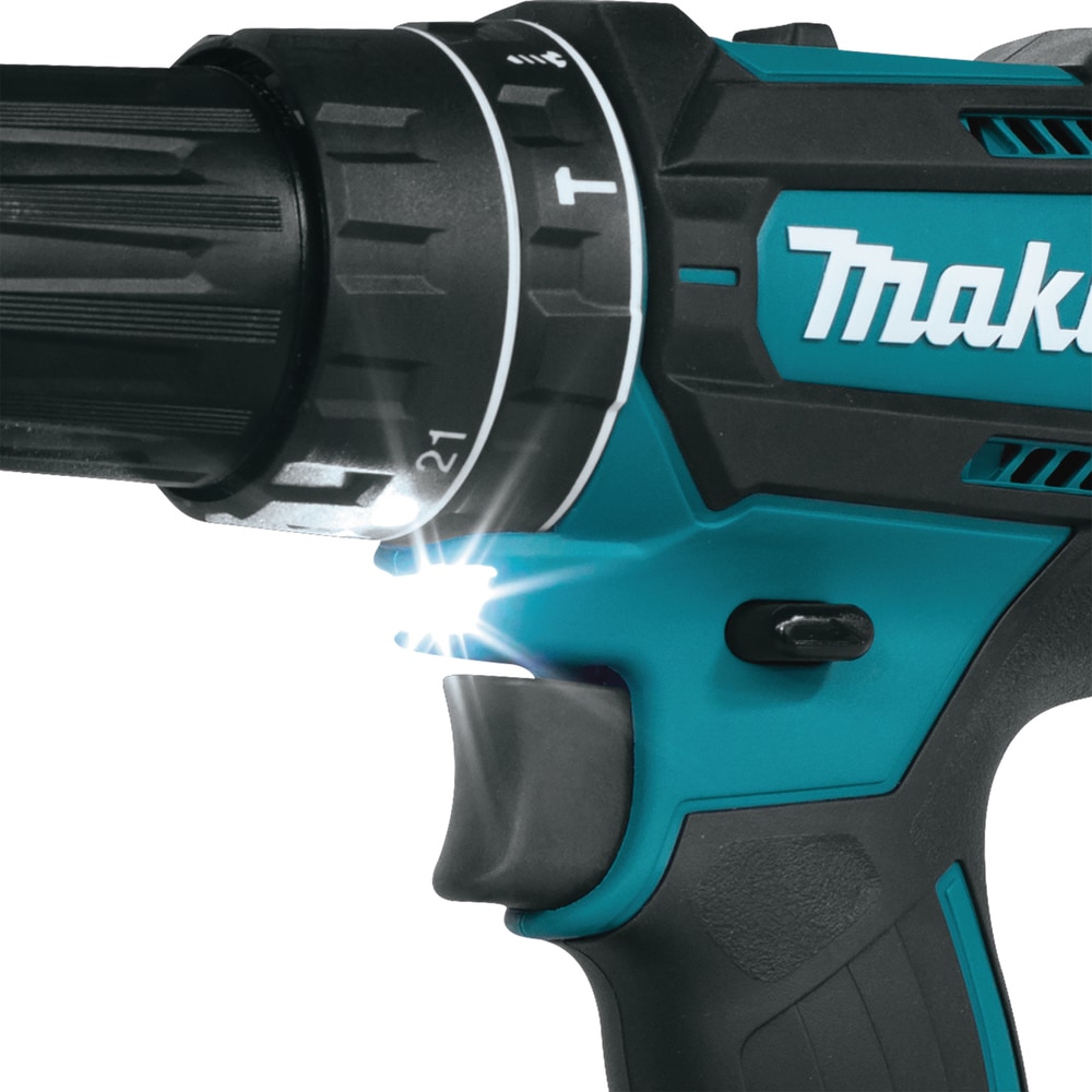 Makita Akku-Schlagbohrschrauber »DHP482RFX9«, 18V • 62 Nm, inkl. 2xAkkus 18V/3Ah/Ladegerät, Zubehör und Koffer