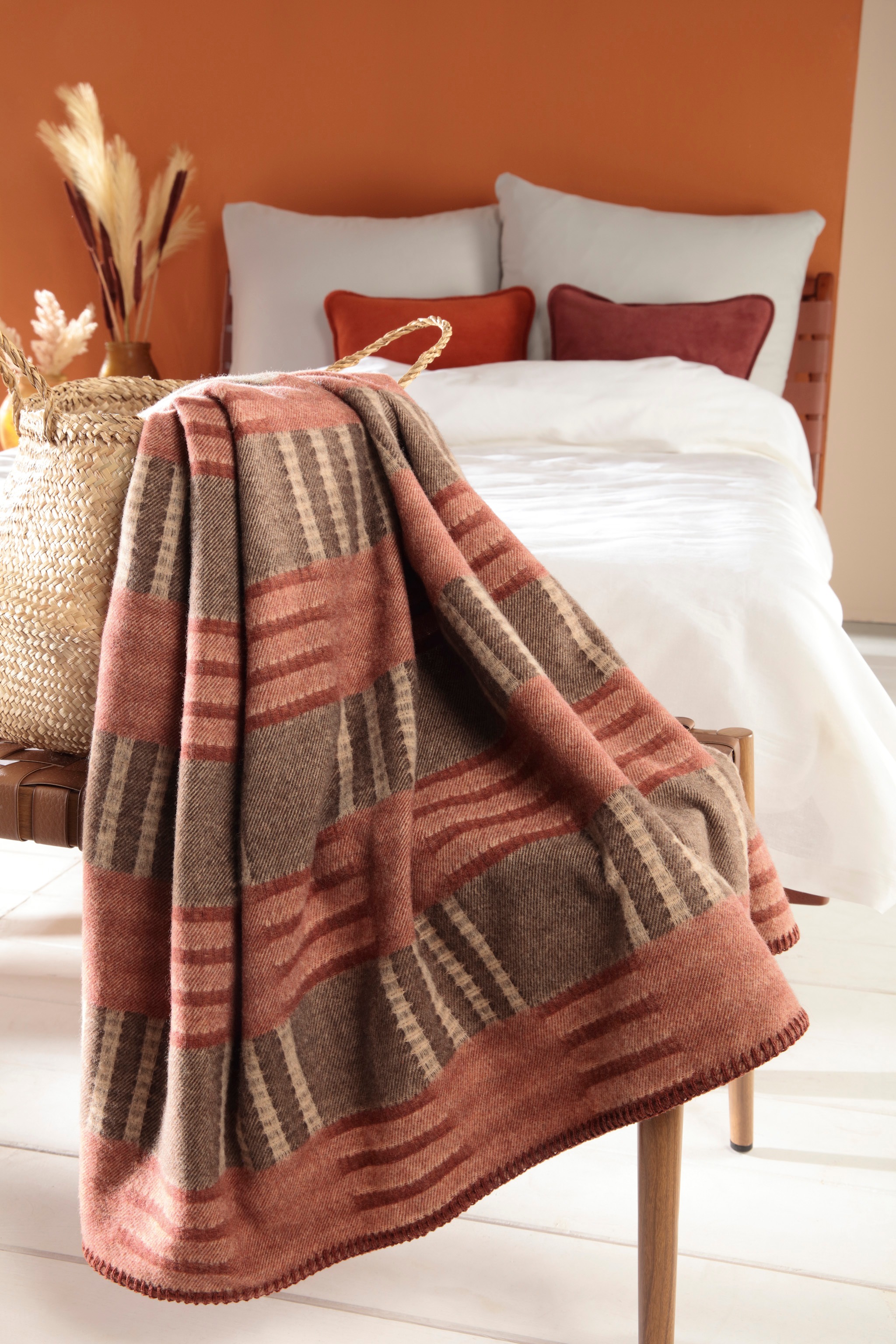 Biederlack Plaid »Structural Quad« mit Zierstich