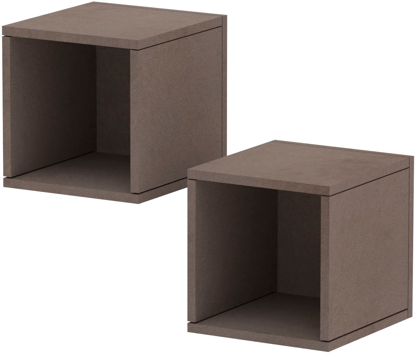 Home affaire Wandregal »Infinity« Set, 2 kleine Würfelregale, 2 Stk. tlg. Würfelregal 2er-Set, Breite 28 cm, Höhe 29 cm