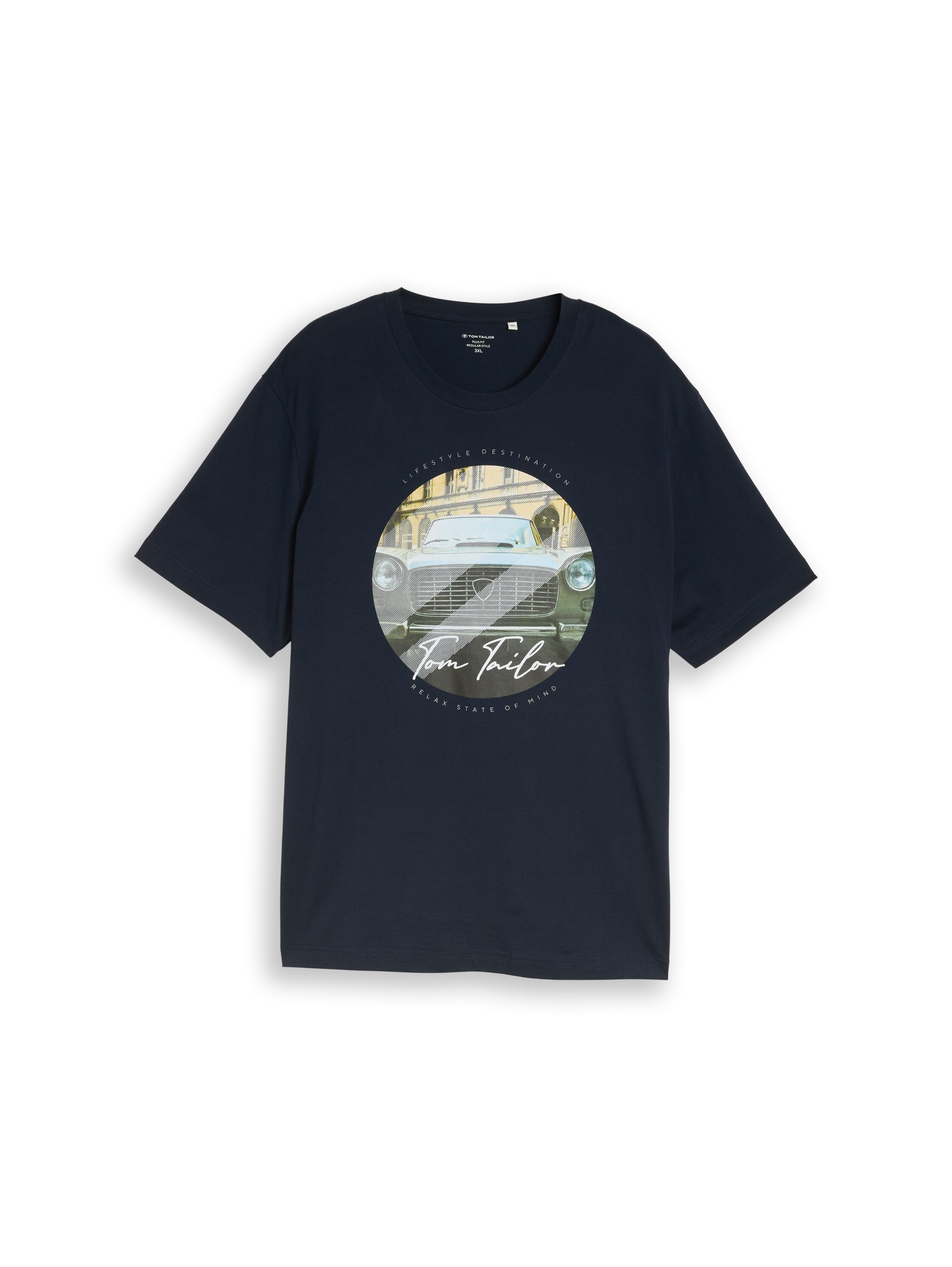 TOM TAILOR PLUS Kurzarmshirt mit Frontprint - Große Ggrößen