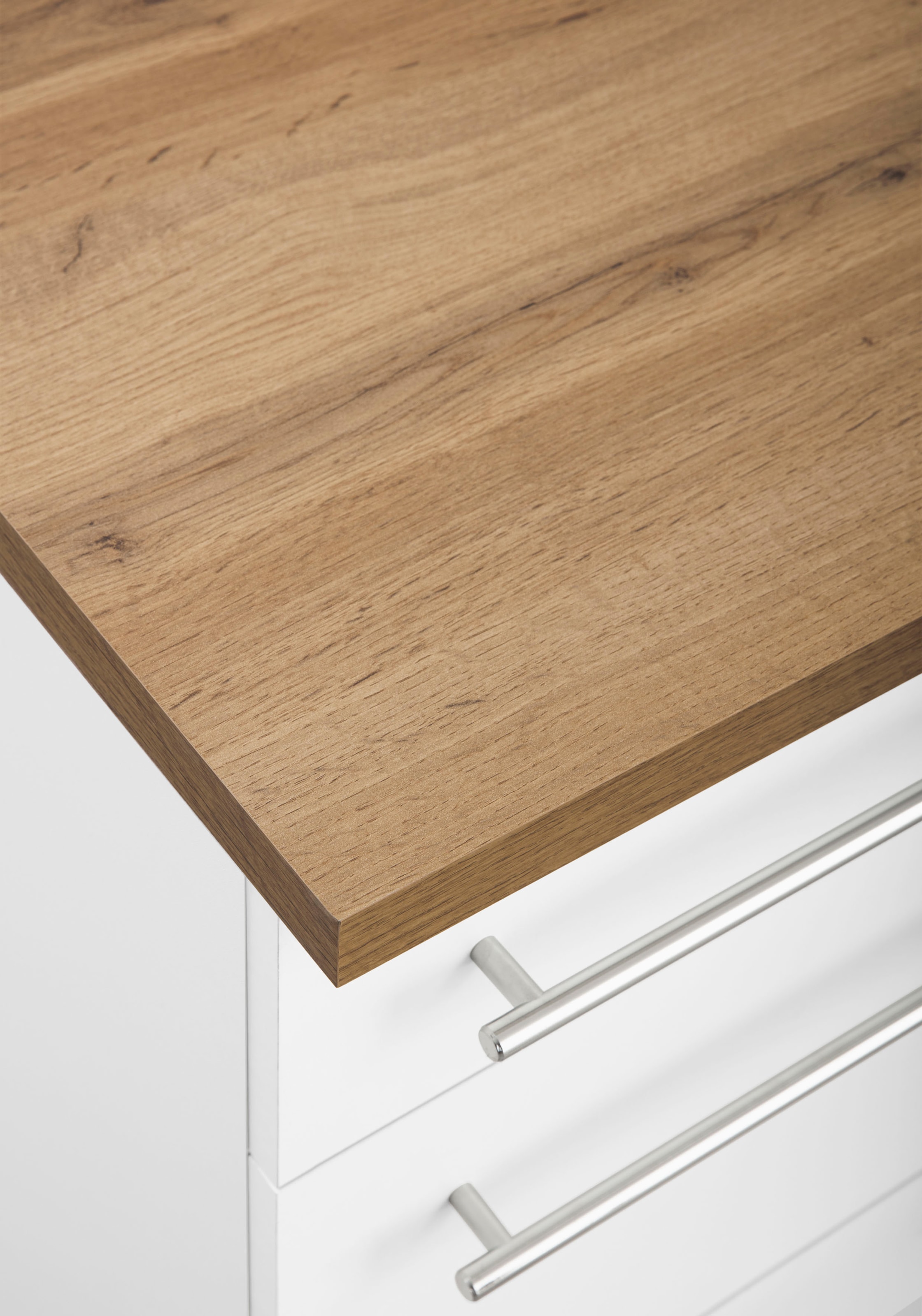 KOCHSTATION Küchenzeile »KS-Samos« Breite 280 cm, wahlweise mit E-Geräten und Induktionskochfeld