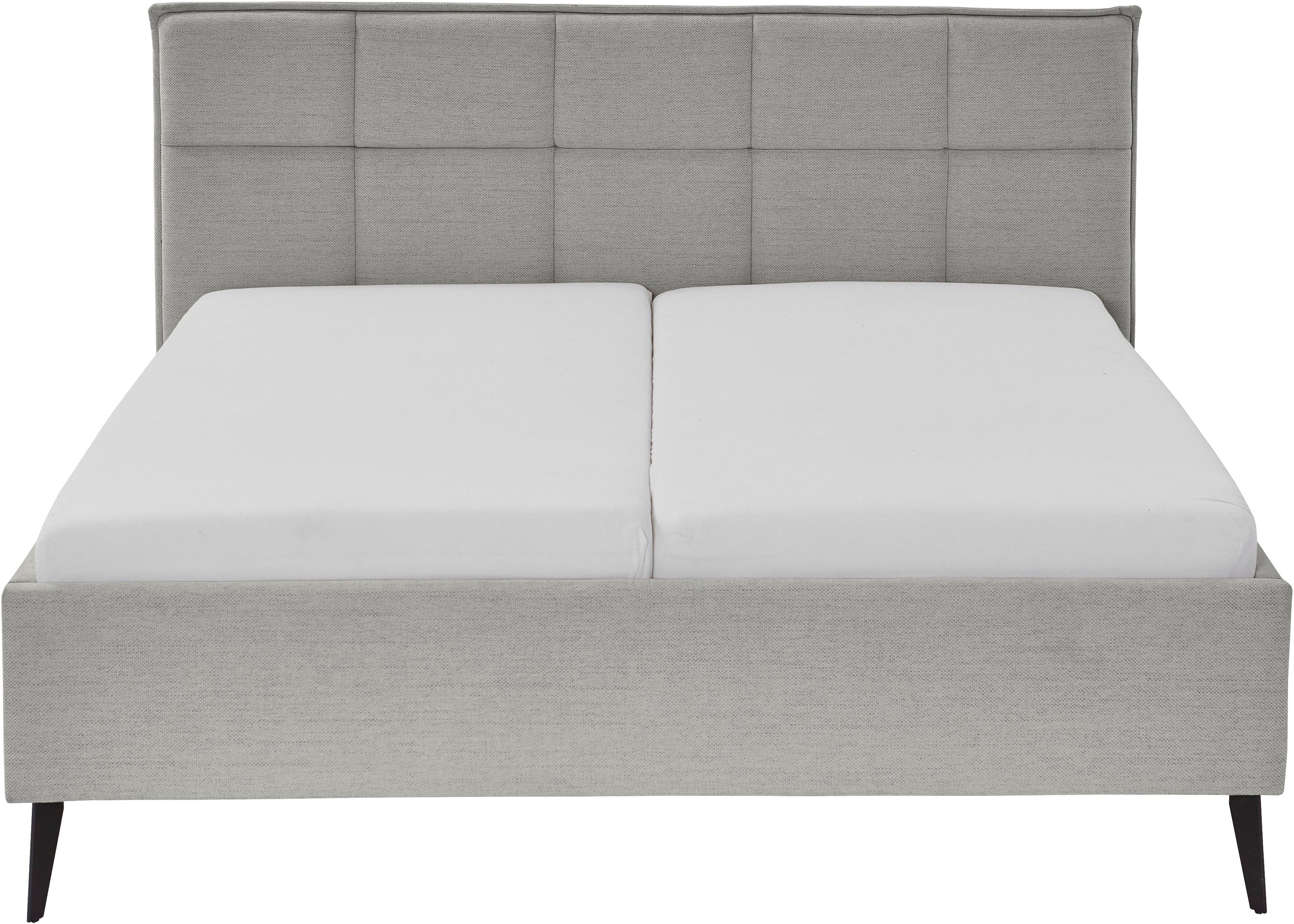 meise.möbel Polsterbett »Paulo wahlweise mit Bettkasten, erhältlich in den Breiten 160 & 180cm« wahlweise mit Holz- oder Metallfuß