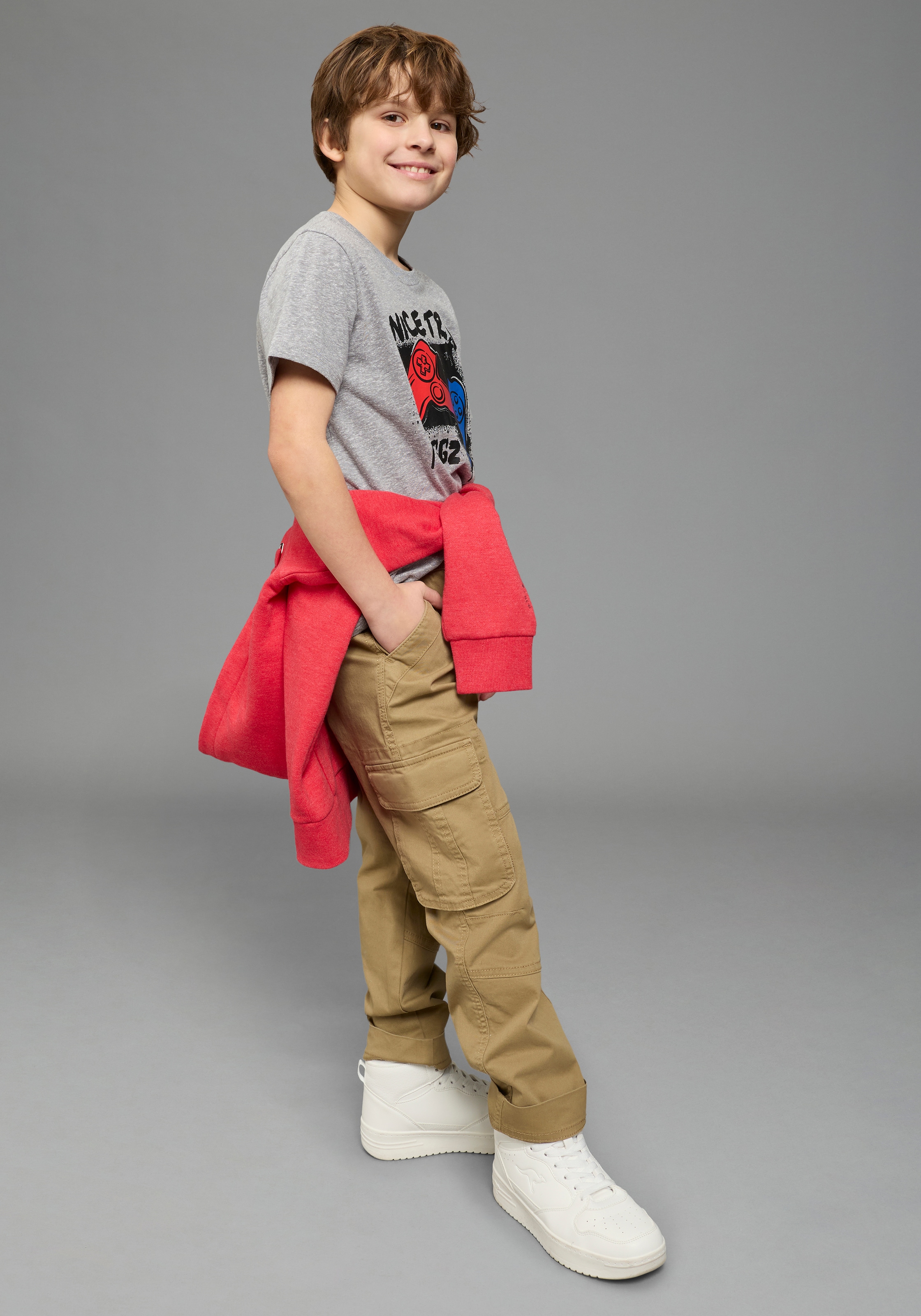KIDSWORLD T-Shirt »Gamer-Druck: NICE TRY« , cooler Gamer-Print