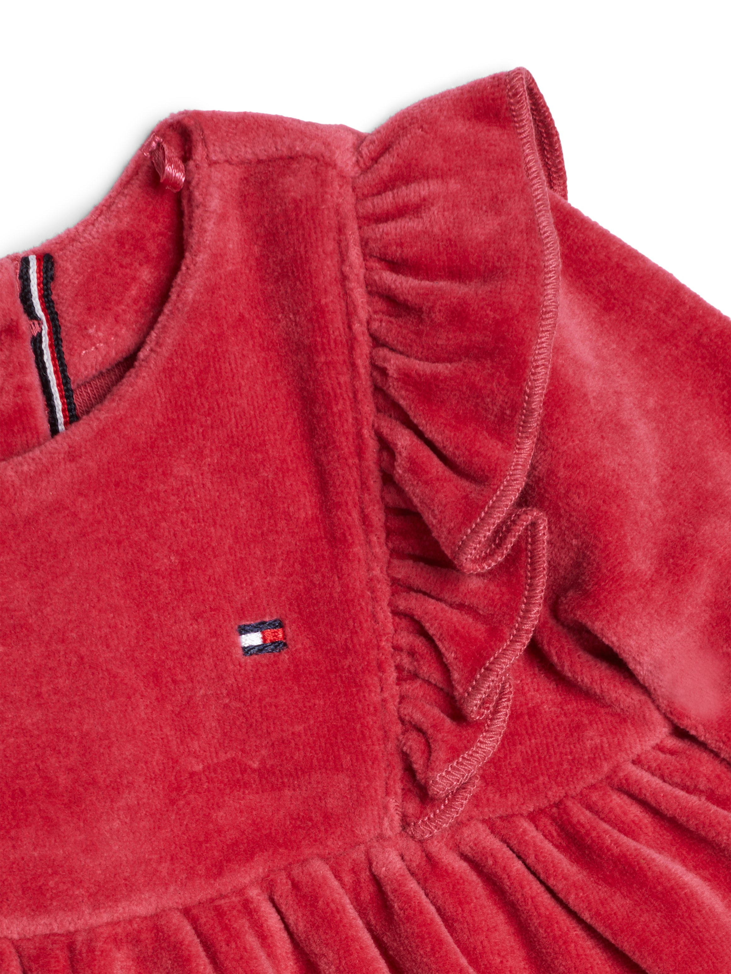 Tommy Hilfiger A-Linien-Kleid »VELOUR DRESS LS«, mit schöner Velour-Struktur