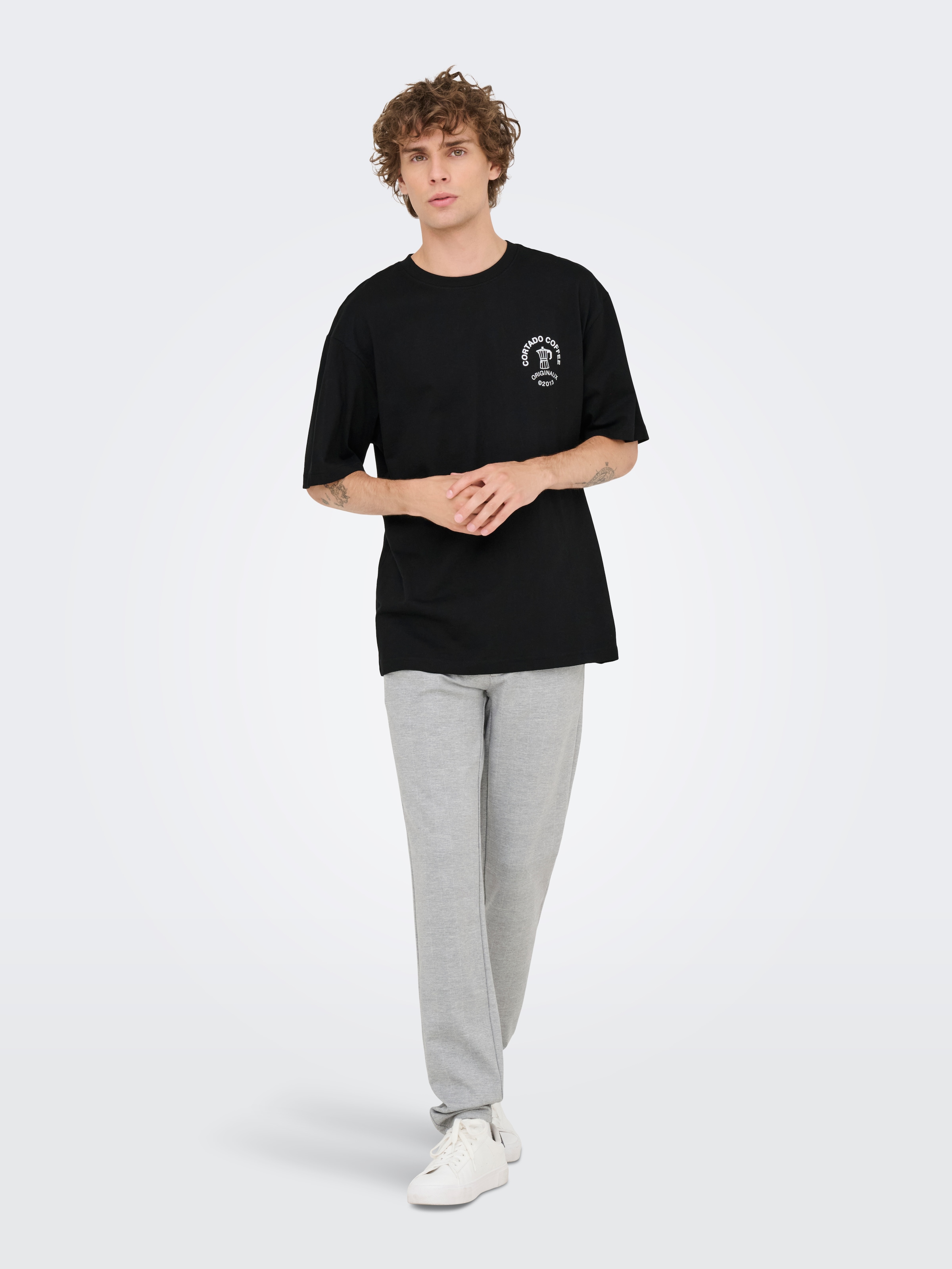 ONLY & SONS T-Shirt »ONSNATHAN RLX SS TEE NOOS« Baumwolle, relaxed fit