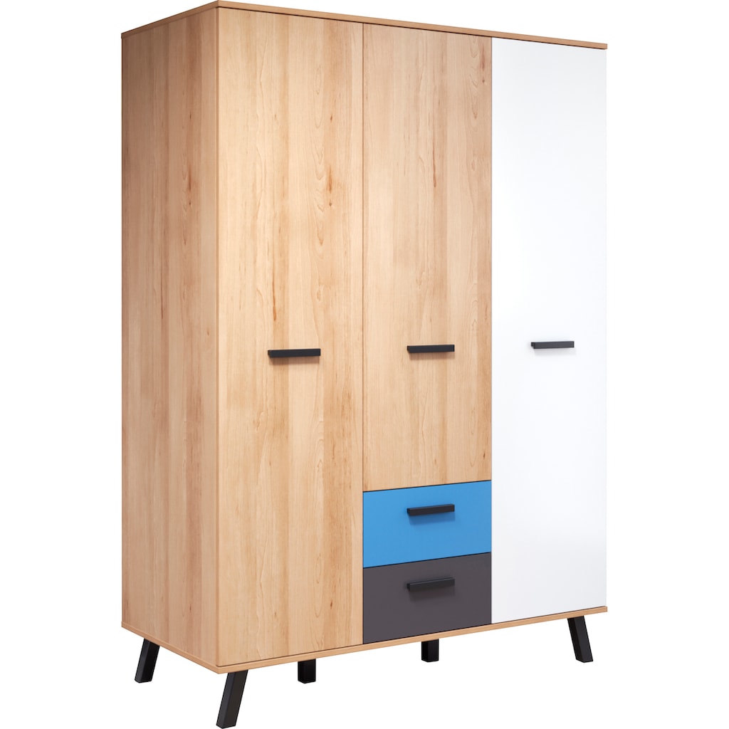 trendteam Babymöbel-Set »Mats«, (Set, 3 St., Bett, Wickelkommode, Schrank)