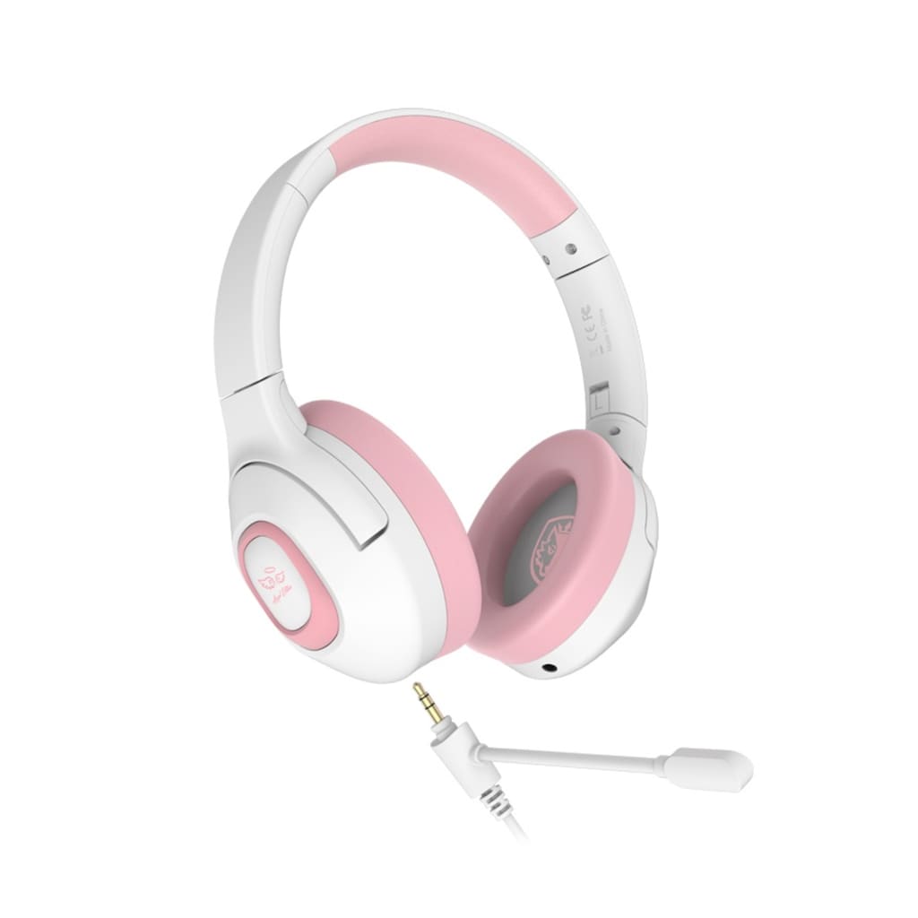 Sades Gaming-Headset »Shaman SA-724 Gaming Headset, weiß/pink, USB, kabelgebunden«, Mikrofon abnehmbar