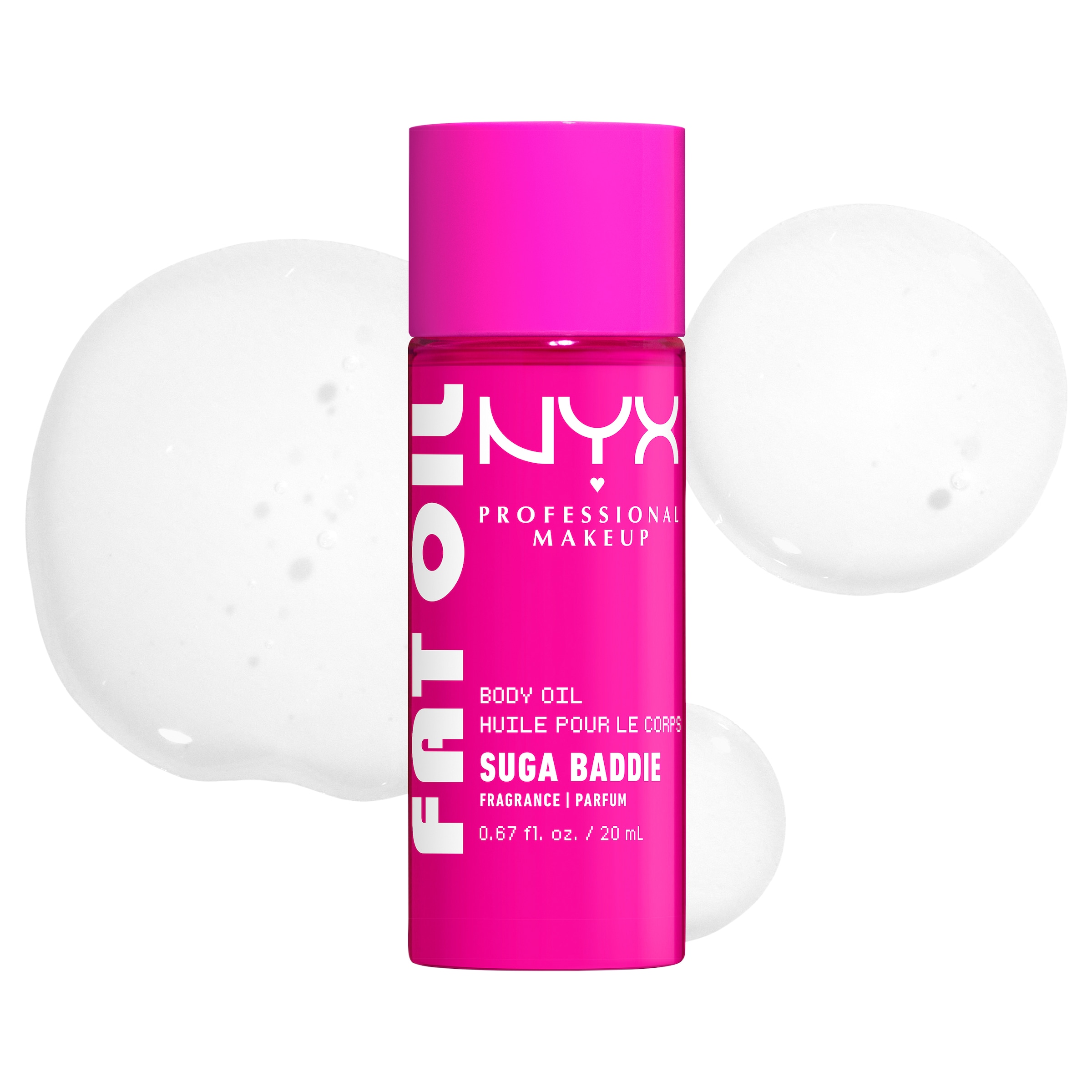 NYX PROFESSIONAL MAKEUP Körperöl »FAT OIL BODY OIL SUGA BADDIE« für strahlenden Glow am Körper