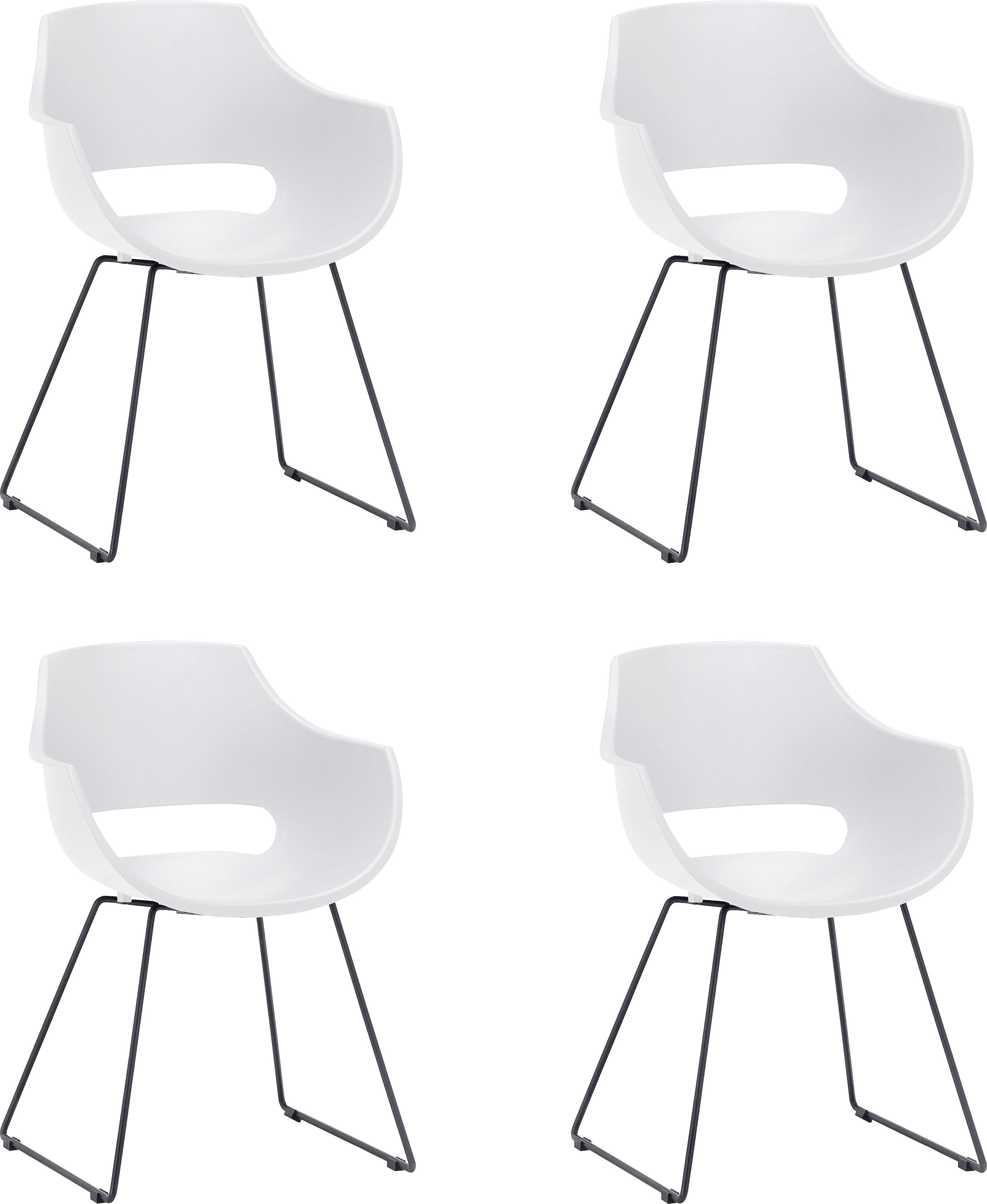 MCA furniture Schalenstuhl »Rockville«, (Set), 4 St., Stuhl belastbar bis  120 Kg kaufen bei OTTO