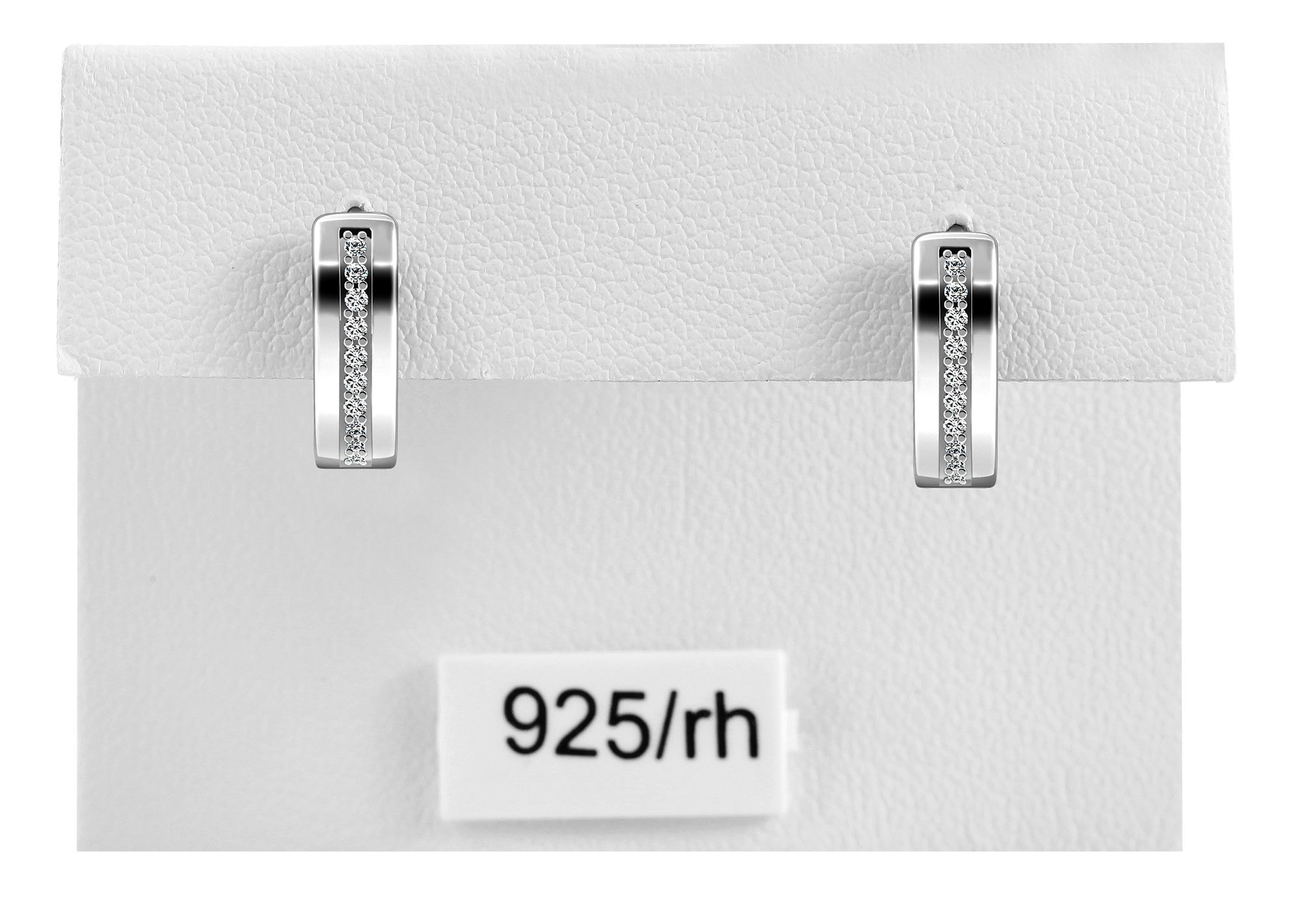 Adelia´s Paar Creolen »Damen Ohrringe ¿ Klappcreole aus 925 Silber mit Zirkonia«