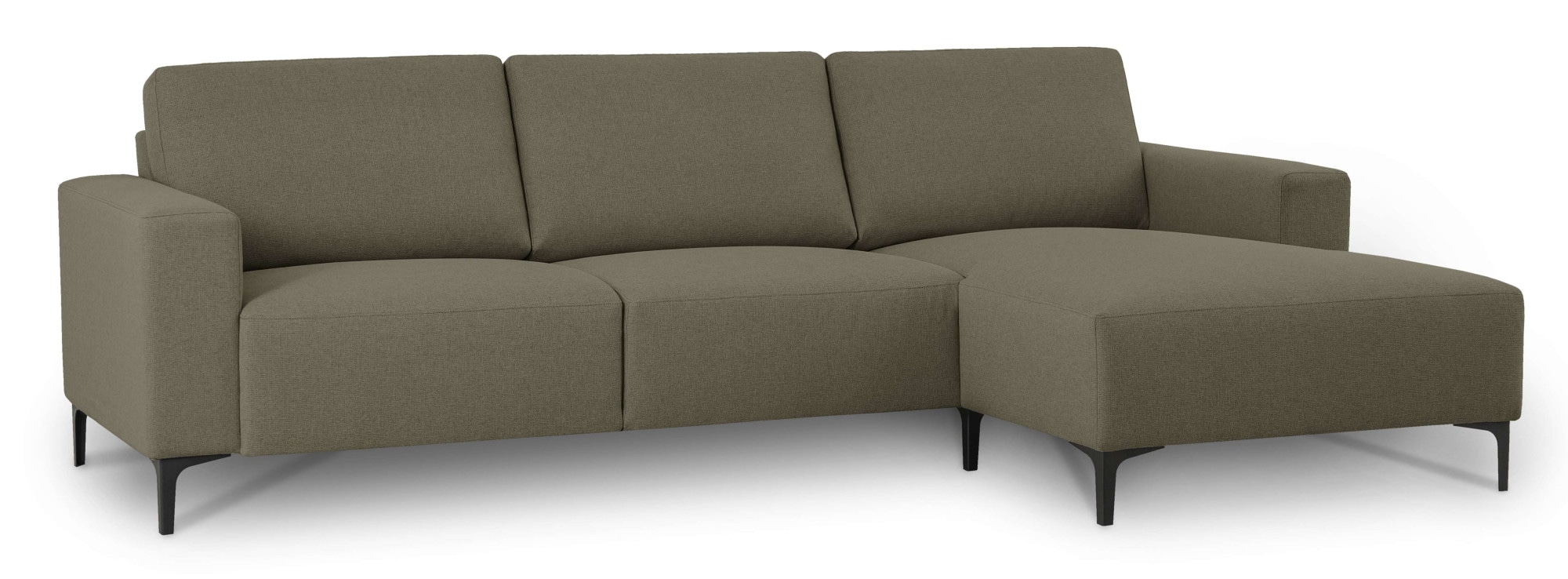 Home affaire Ecksofa »Tournon, L-Form, Breite 262 cm, Webstoff, Chenille« Designsofa im nordischen Stil, Wellenunterfederung, Metallfüße