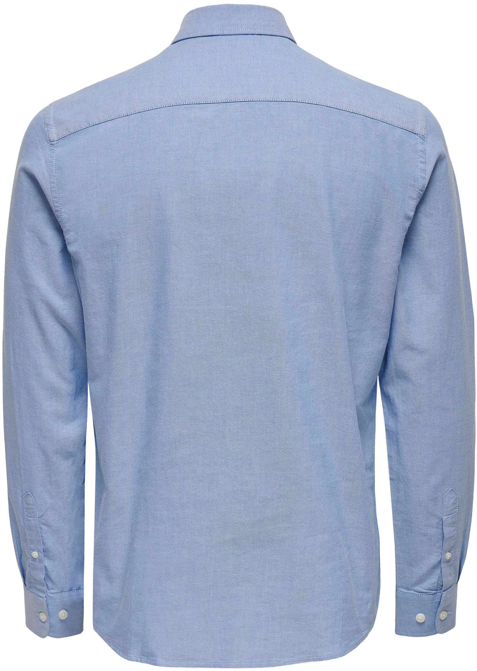 ONLY & SONS Langarmhemd »ONSALVARO SLIM LS OXFORD SHIRT NOOS«