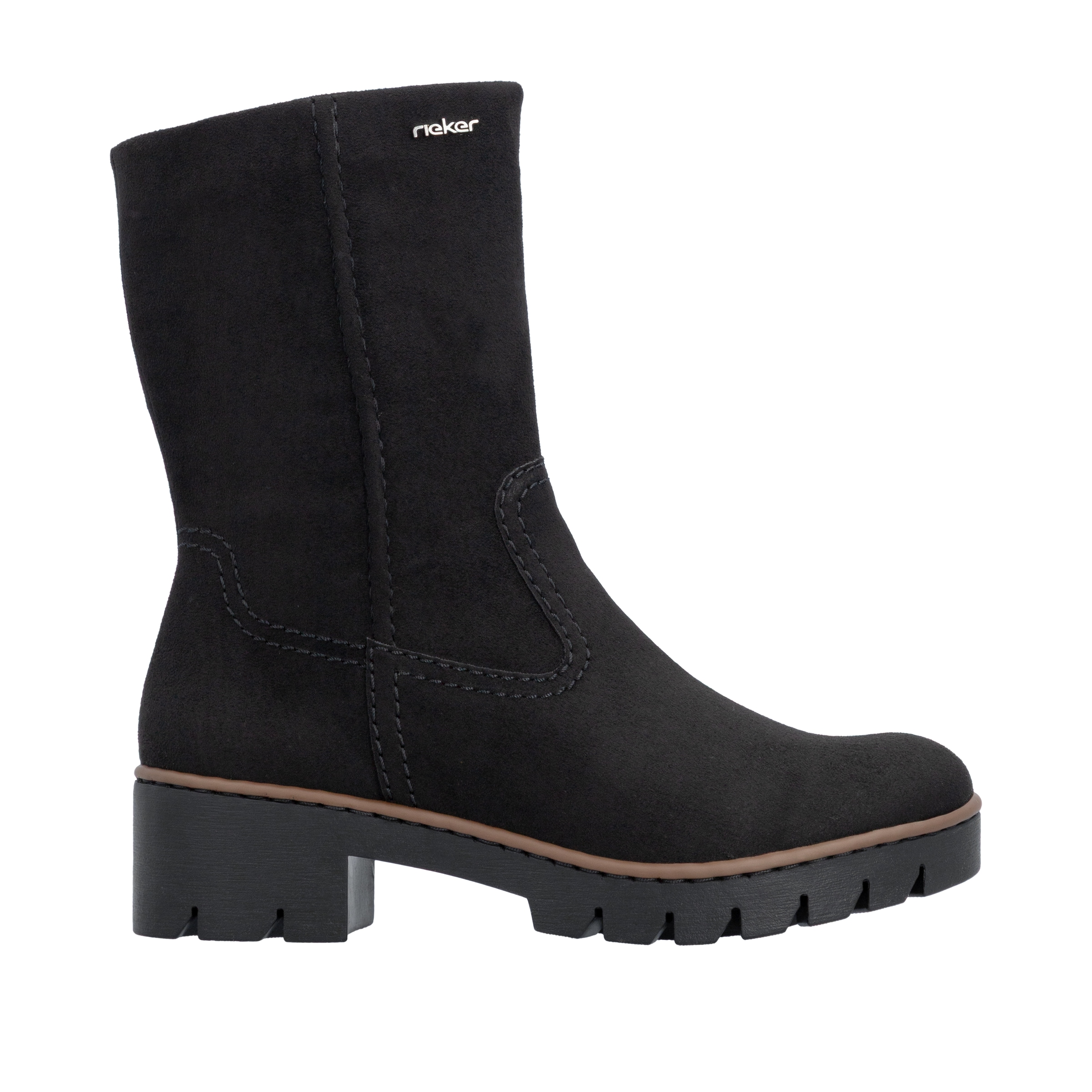 Rieker Stiefelette  Klassik-Boots mit Blockabsatz und Reißverschluss
