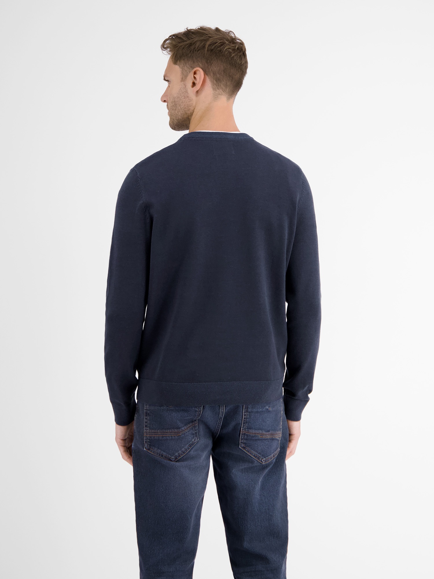 LERROS Strickpullover »LERROS Strickpullover, tonal gestreift«