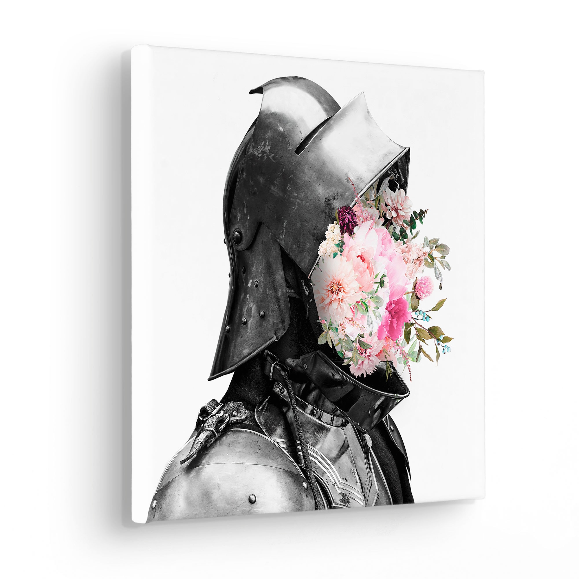 Komar Leinwandbild »Sir Flowerhead - Größe 30 x 30 cm«, Natur, (1 St.), Keilrahmenbild mi Echtholzrahmen