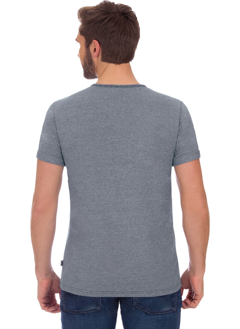 online bestellen T-Shirt Baumwolle« T-Shirt Knopfleiste bei DELUXE »TRIGEMA OTTO Trigema mit