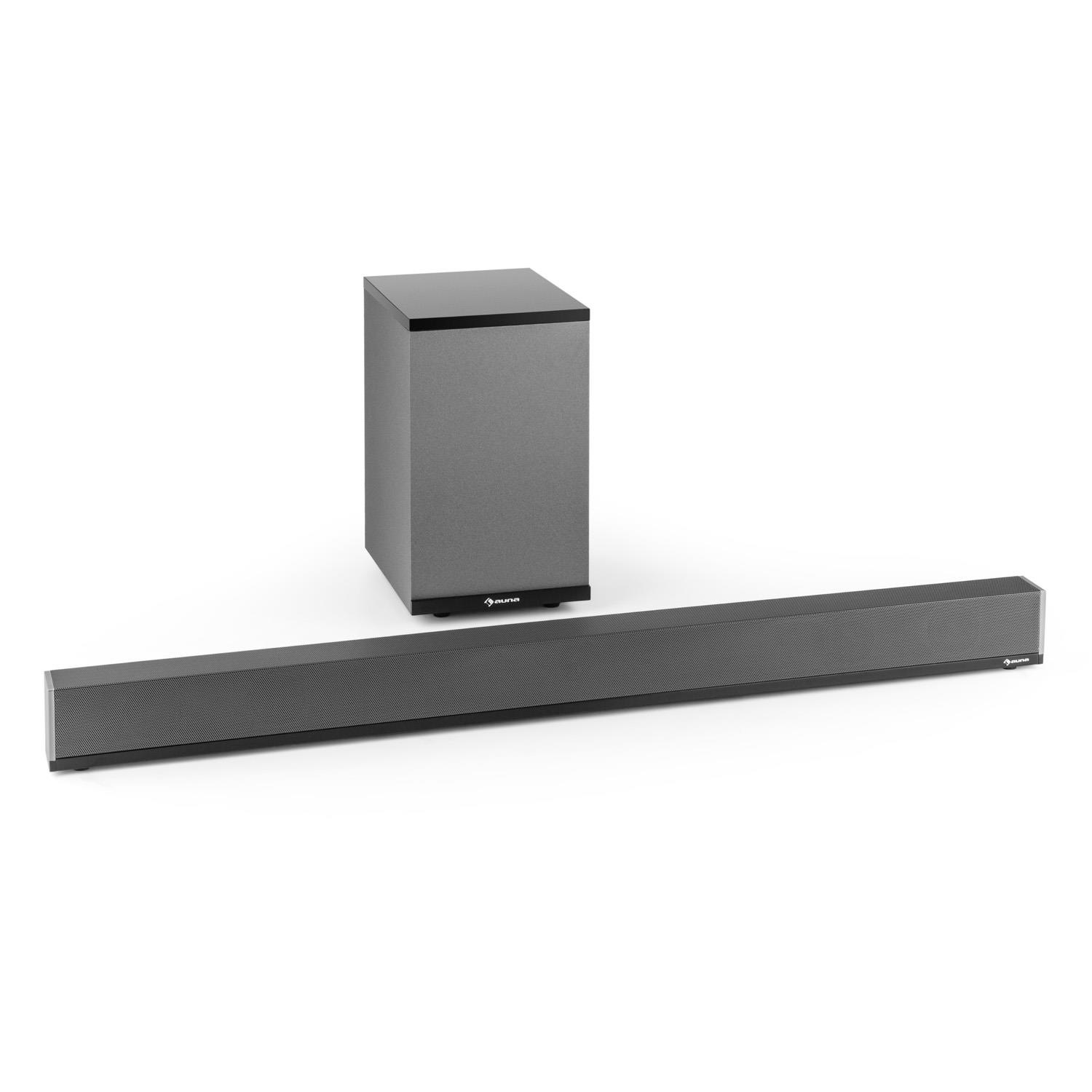 Auna Soundbar Subwoofer 140W BT USB MP3 opt. Digitaleingang