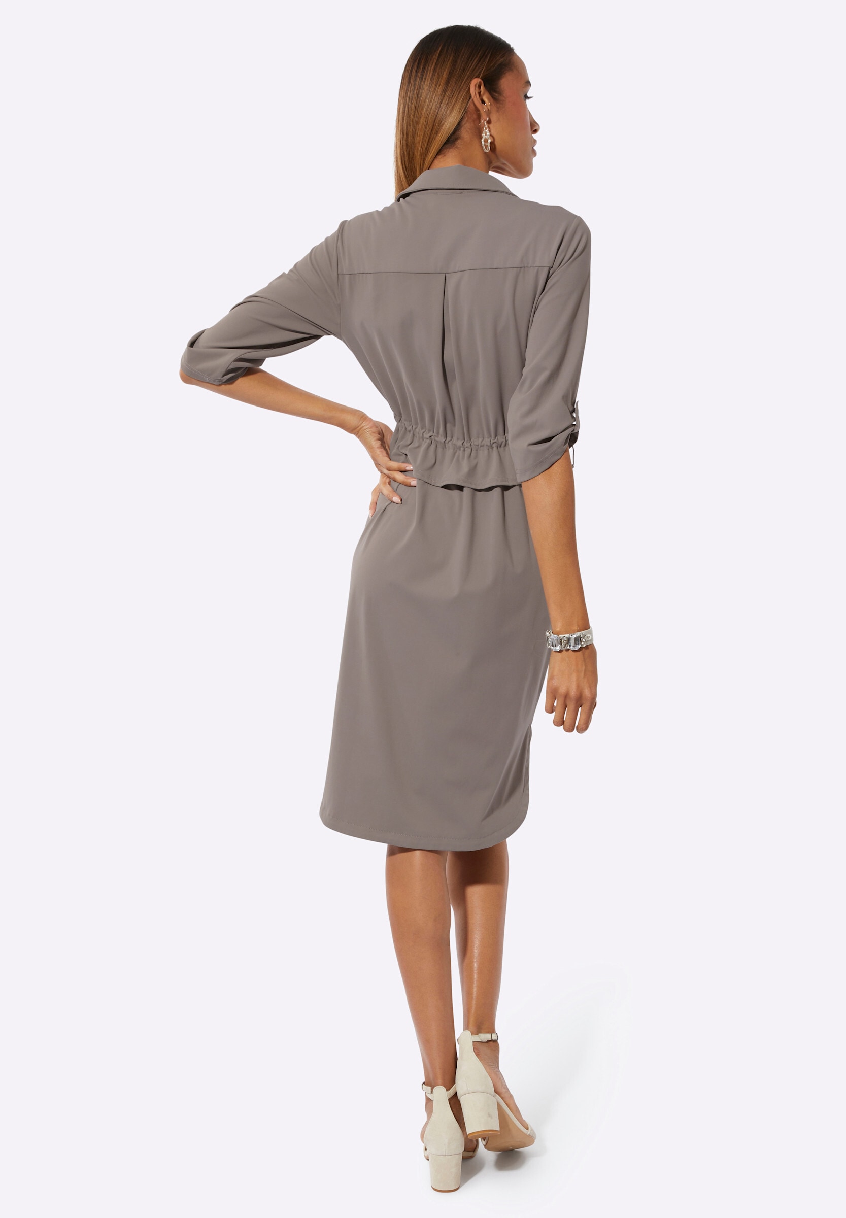 creation L Hemdblusenkleid »Kleid Polokleid in lässiger Form«