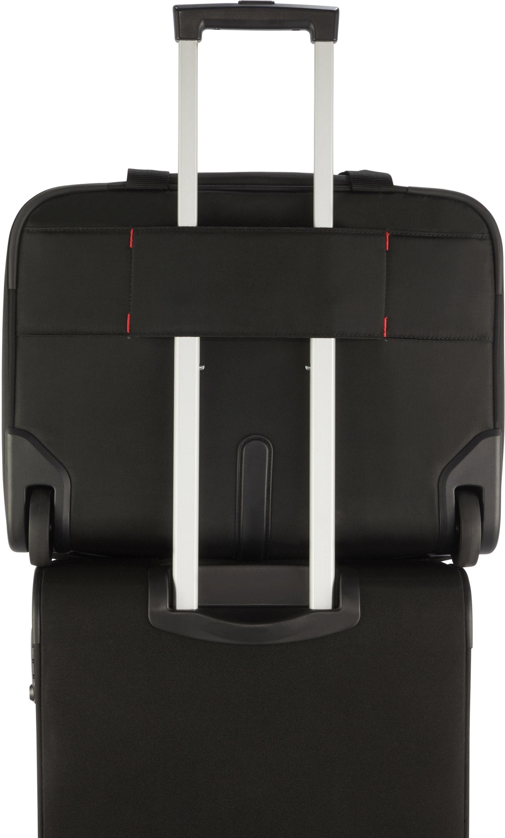 Samsonite Business-Trolley »Guardit 2.0 Rolling Tote 17.3, black«, 2 St. Rollen, Handgepäck Geschäfts-Reisekoffer mit 17,3 Zoll Laptopfach