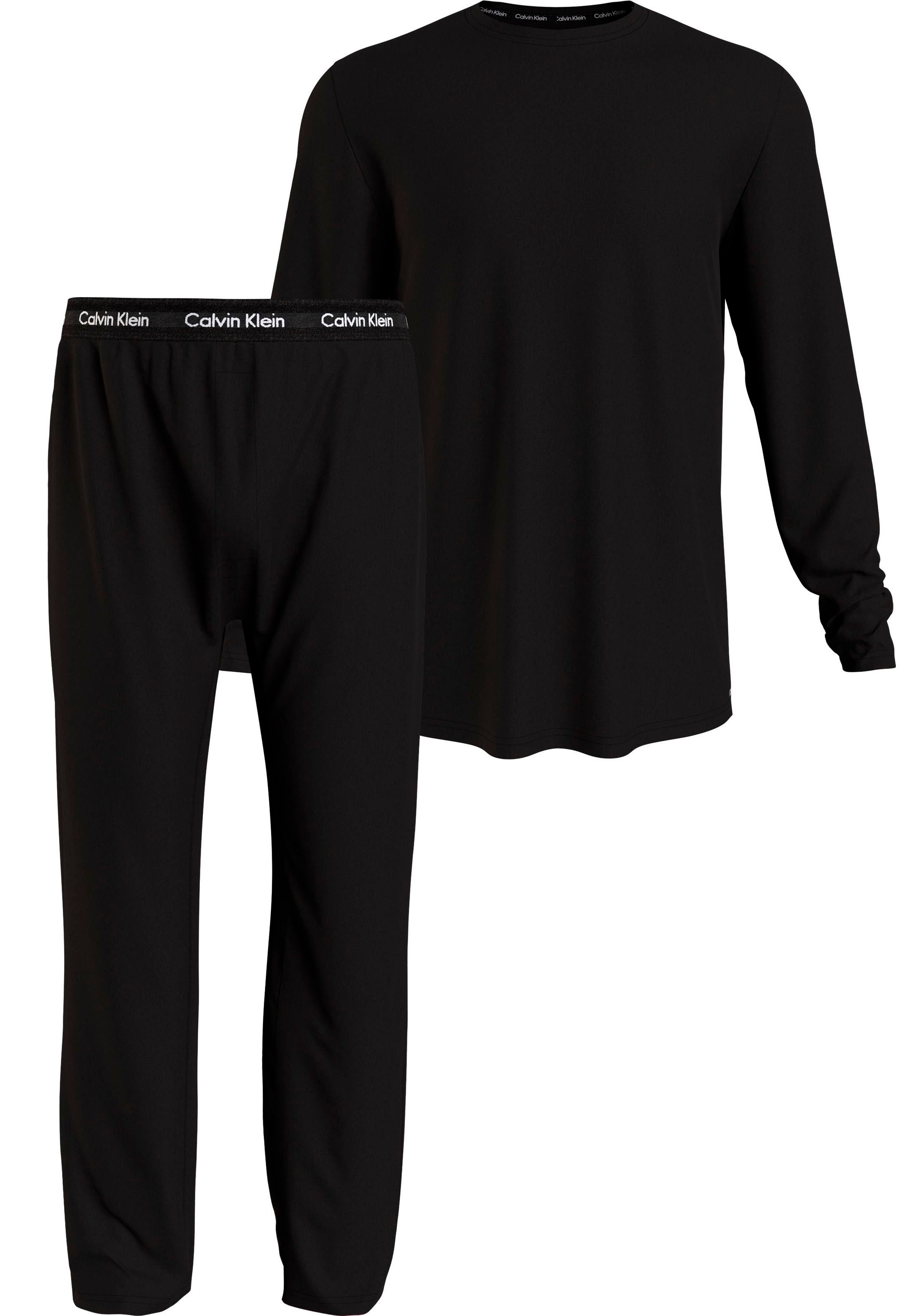 Calvin Klein Pyjama »L/S PANT OTTO Bein SET«, mit bei kaufen schmalem