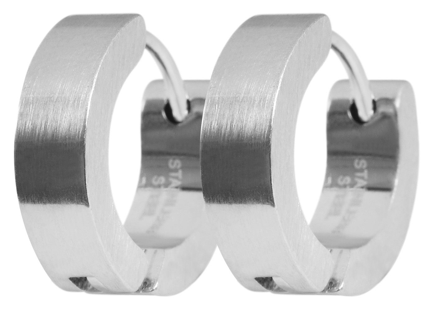 Adelia´s Paar Creolen »Unisex Ohrringe ¿ Creole aus Edelstahl«