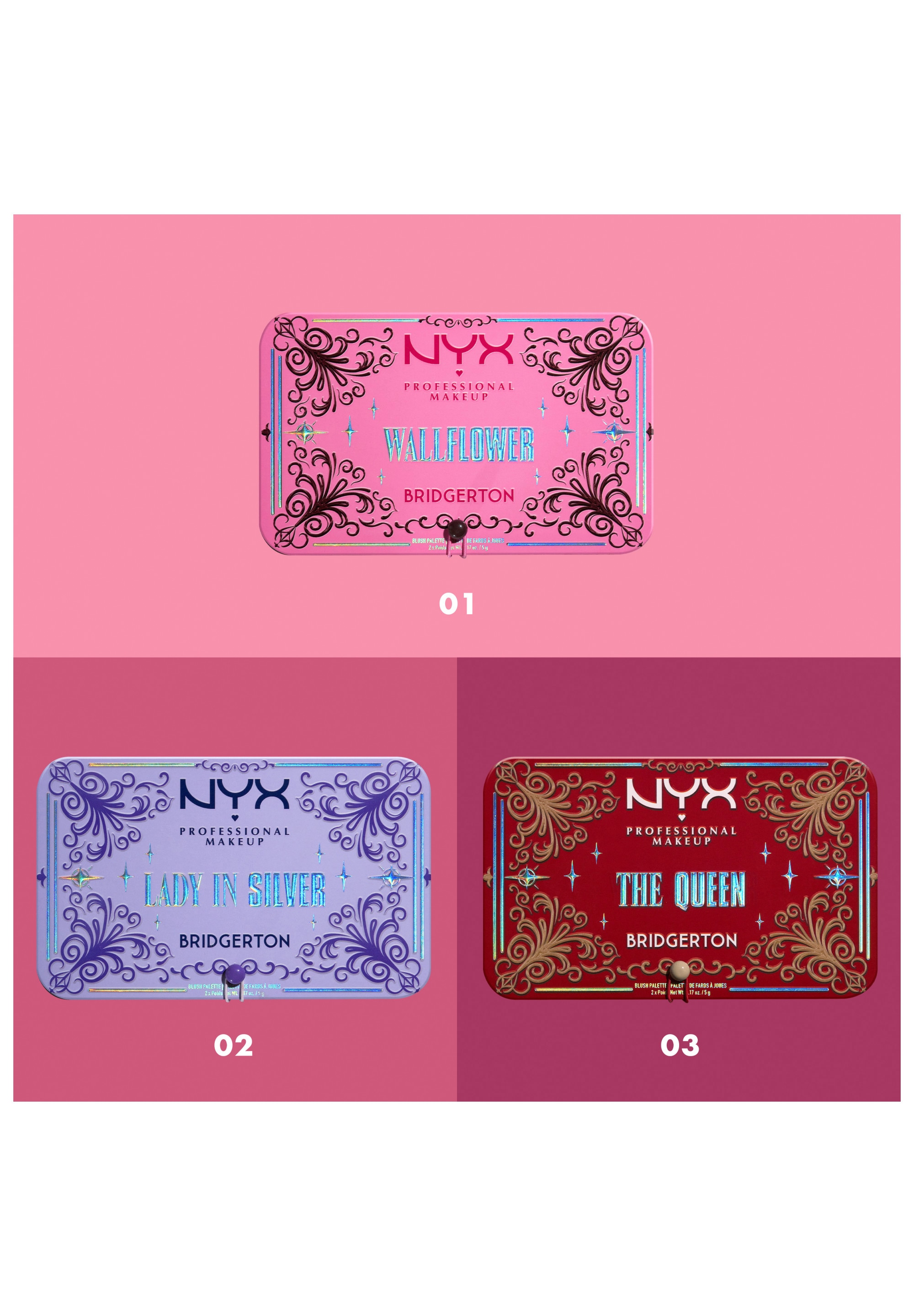 NYX Rouge »NYX Professional Makeup Bridgerton Royal Flush Blush Palette 02«