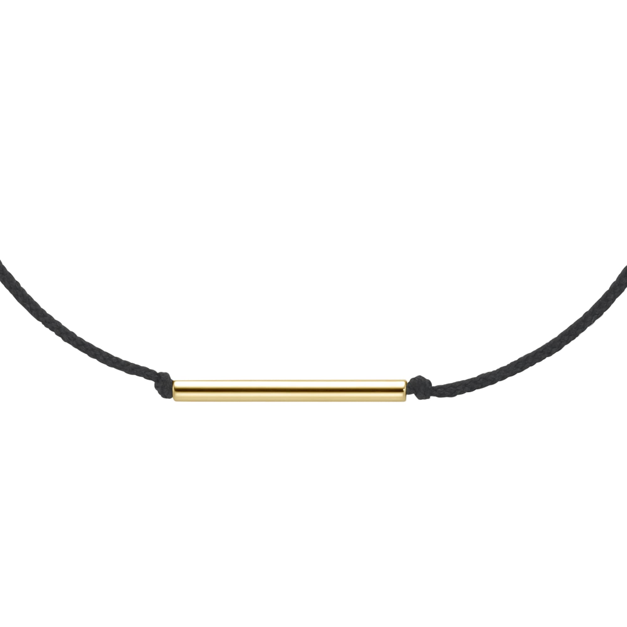 Luigi Merano Armband »Armband Textilband mit Stäbchen, Gold 375«