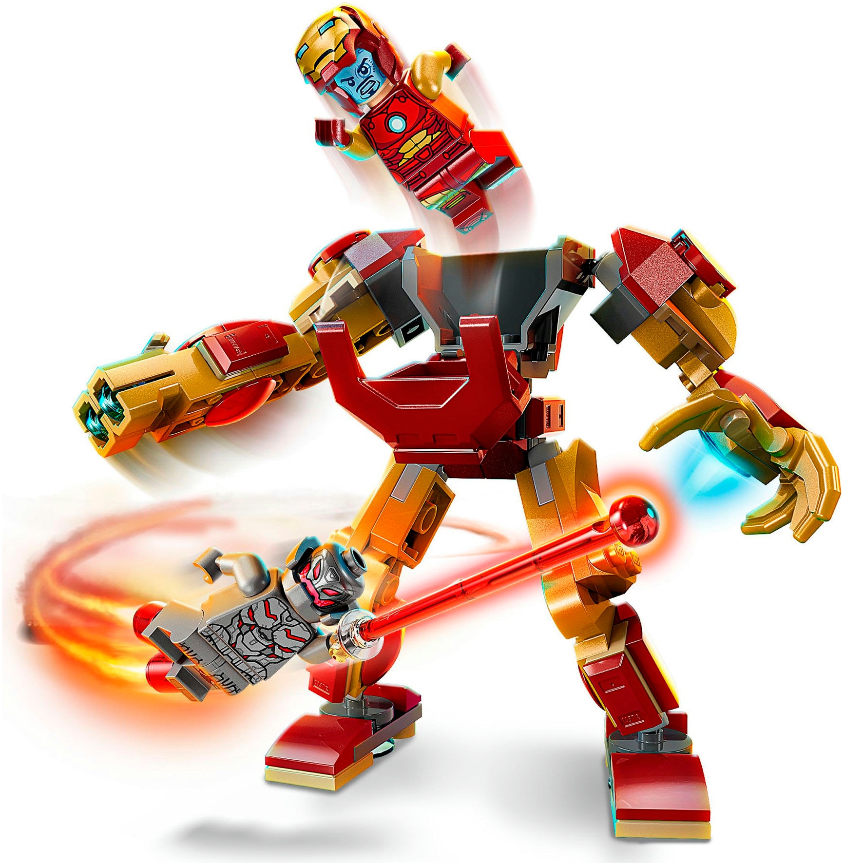 LEGO® Konstruktionsspielsteine »Iron Man Mech vs. Ultron (76307), LEGO Super Heroes«, (101 St.), Made in Europe