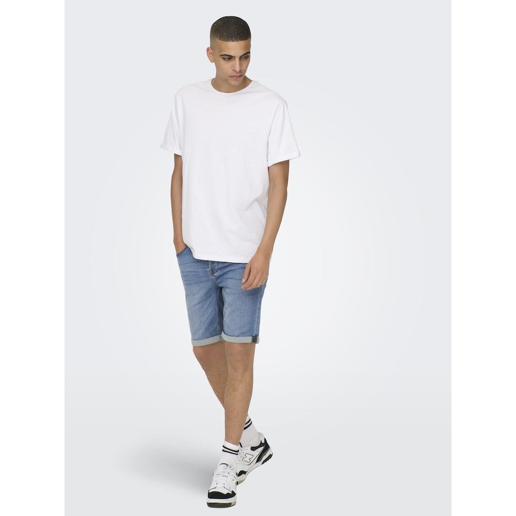 ONLY & SONS Jeansshorts »ONSPLY LIGHT BLUE 5189 SHORTS DNM NOOS«