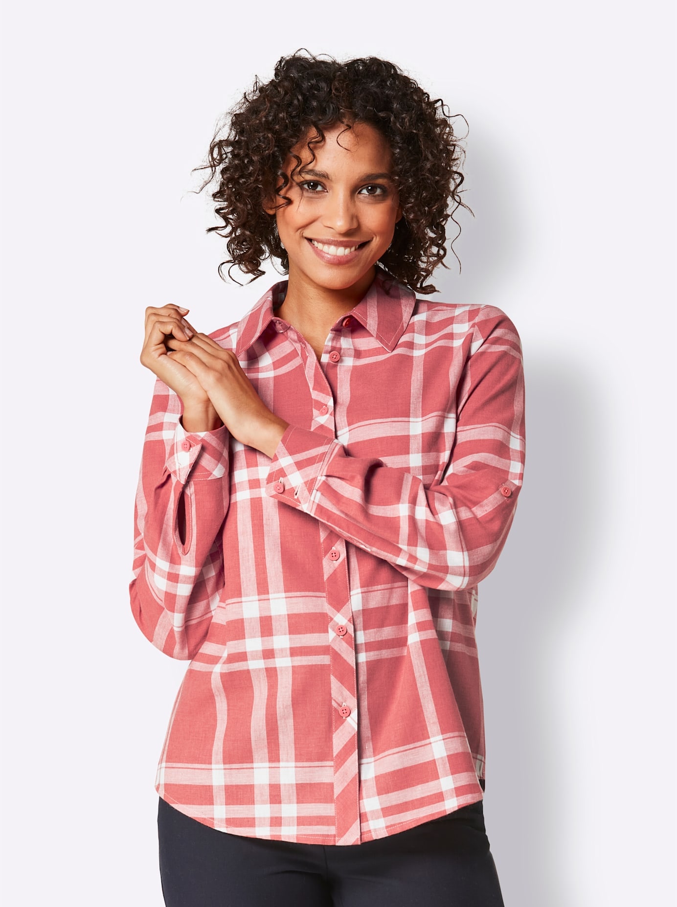 CREATION L PREMIUM Flanellbluse