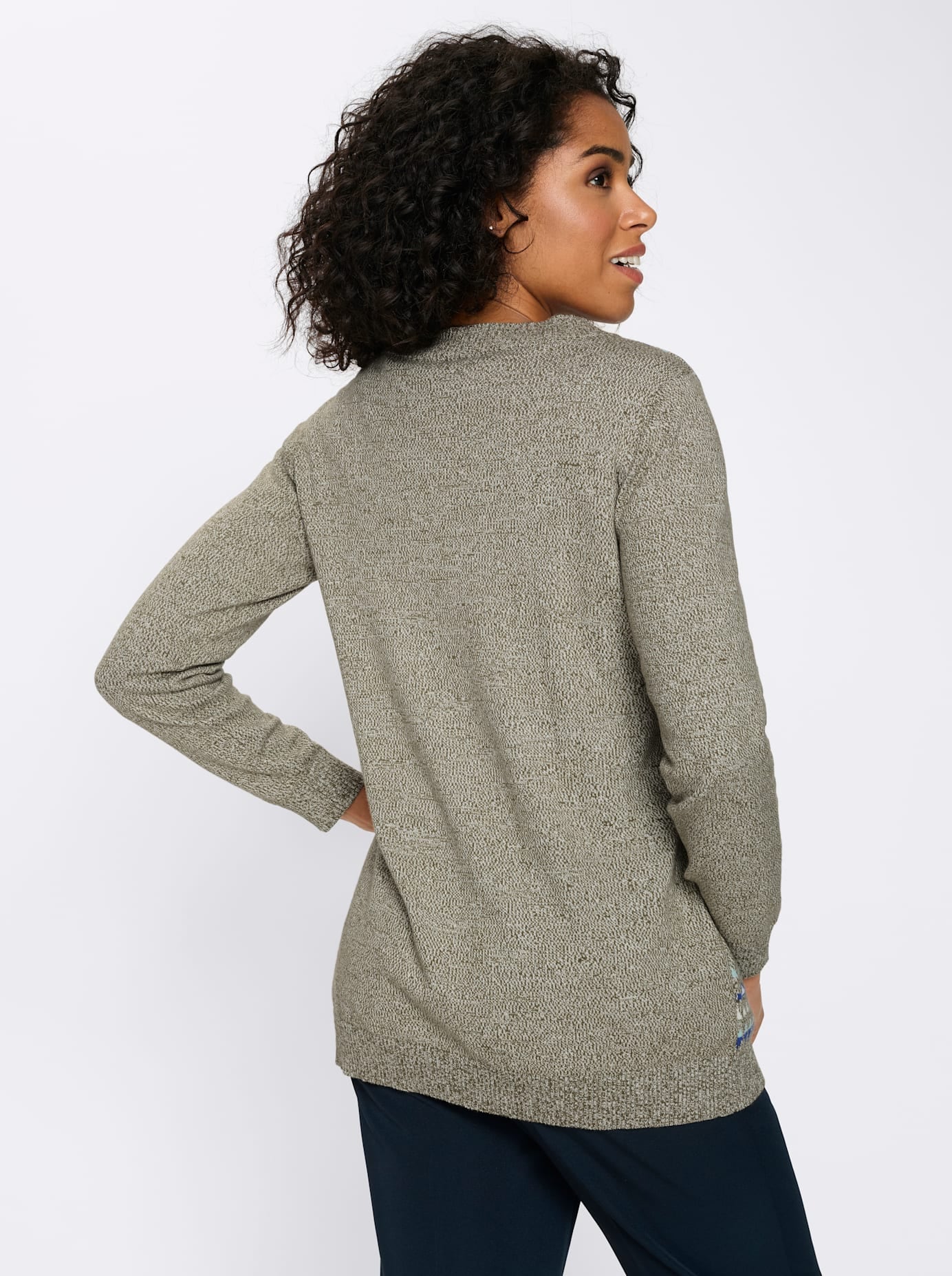 Classic Basics Longstrickjacke