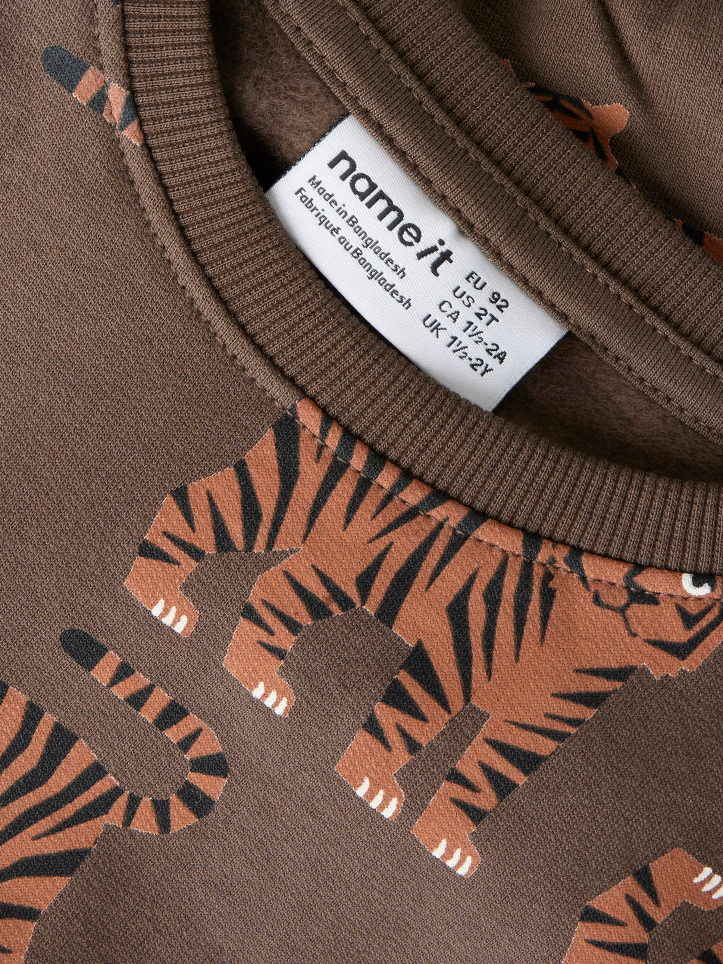 Name It Sweatshirt »NMMLARSON LS NREG SWE BRU«, Baumwolle, regular fit
