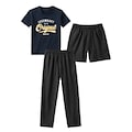 Bench. Pyjama, (Set, 3 tlg.), Sommer T-Shirt mit Shorts und langer Hose
