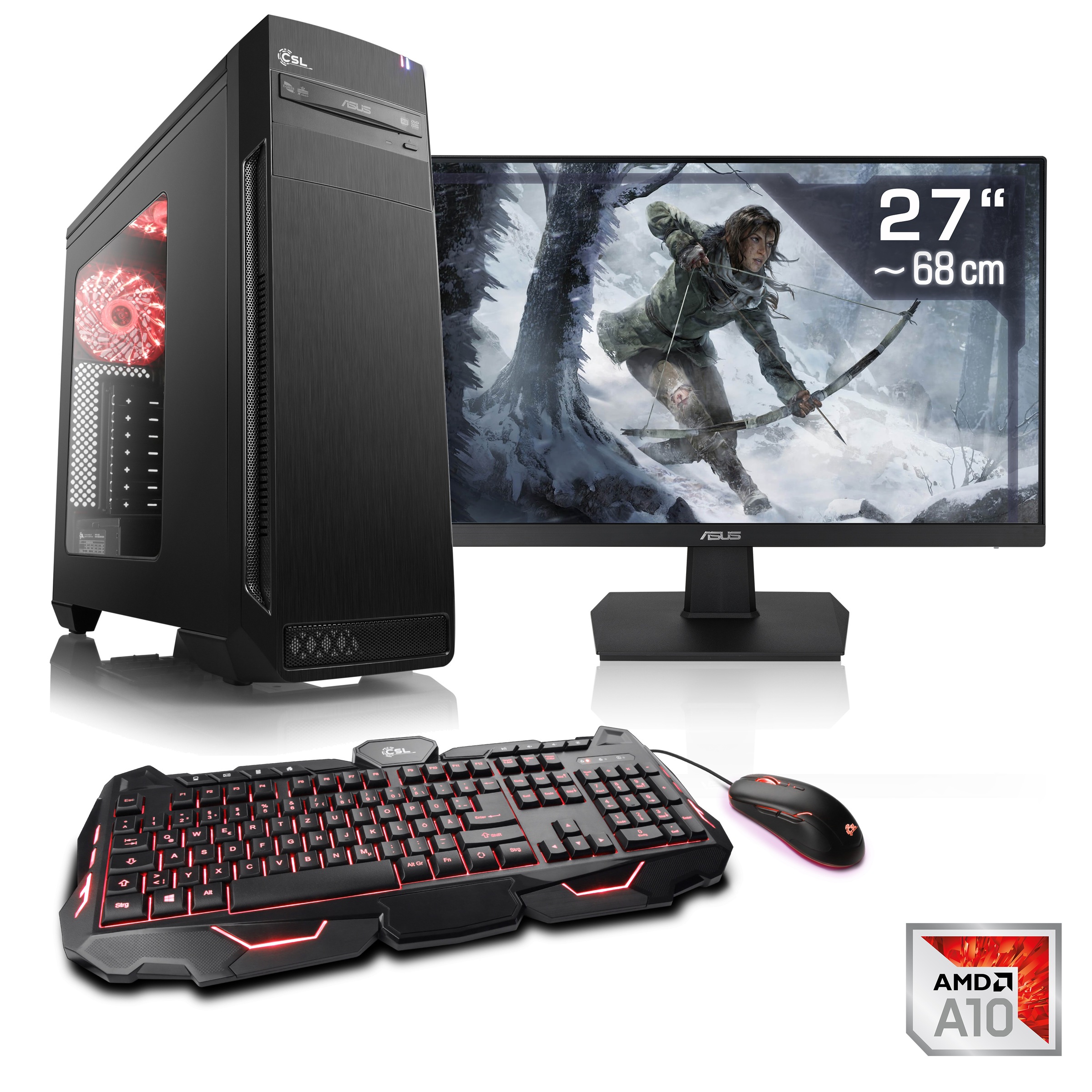 »Sprint T4761 Windows 10 Home« PC-Komplettsystem (AMD, A10)