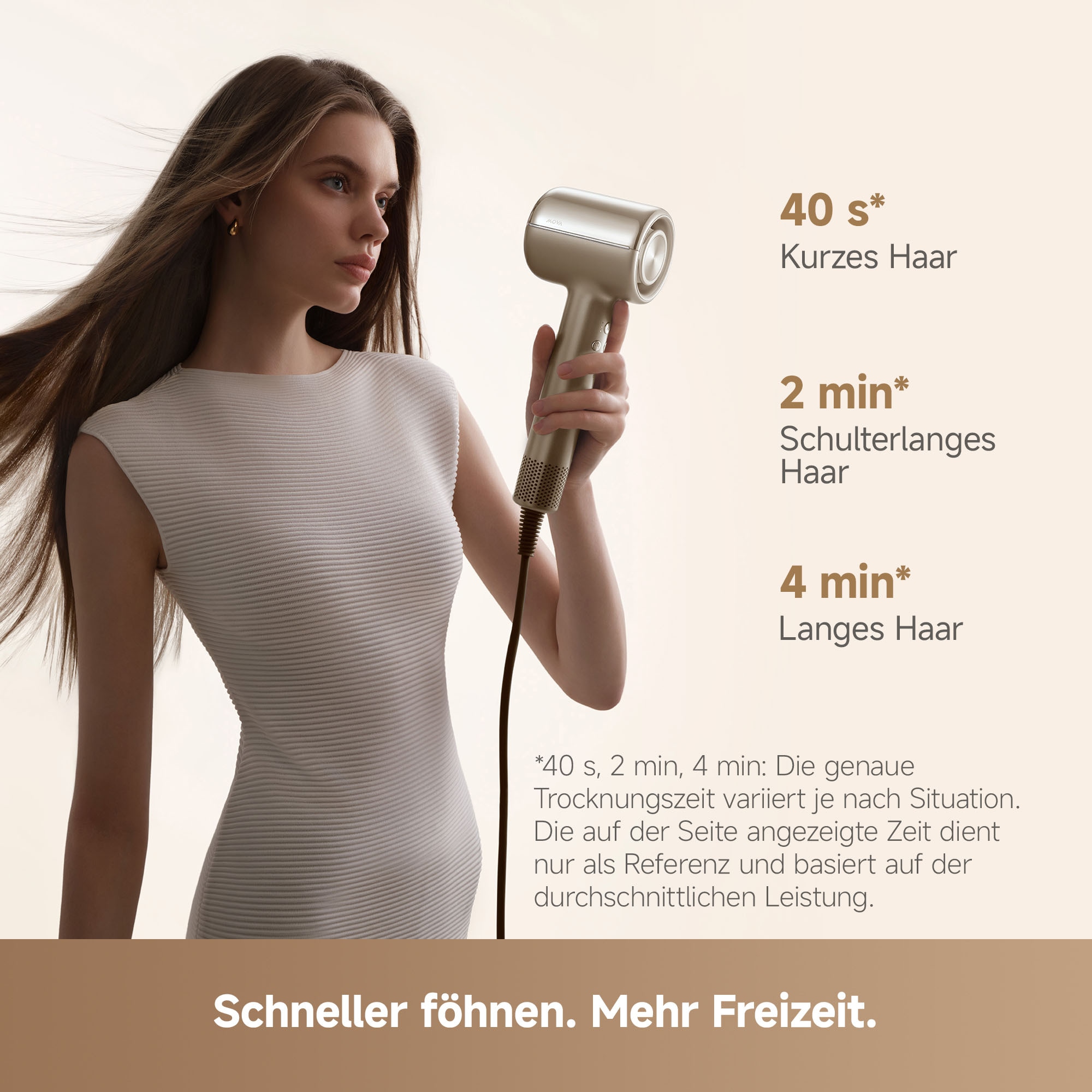 Mova Haartrockner »Shine 20« 1.800 W 3 Aufsätze