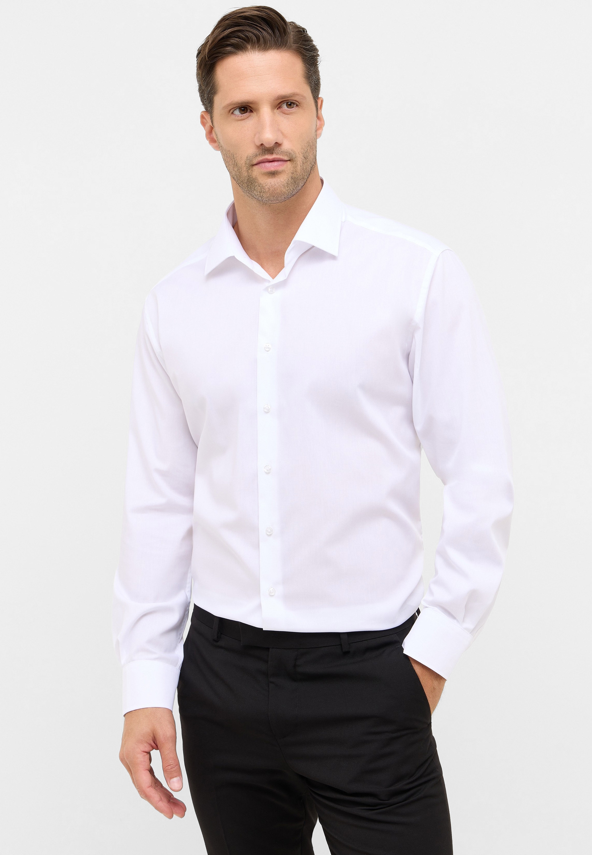 Eterna Langarmhemd »MODERN FIT«, NON IRON (bügelfrei)