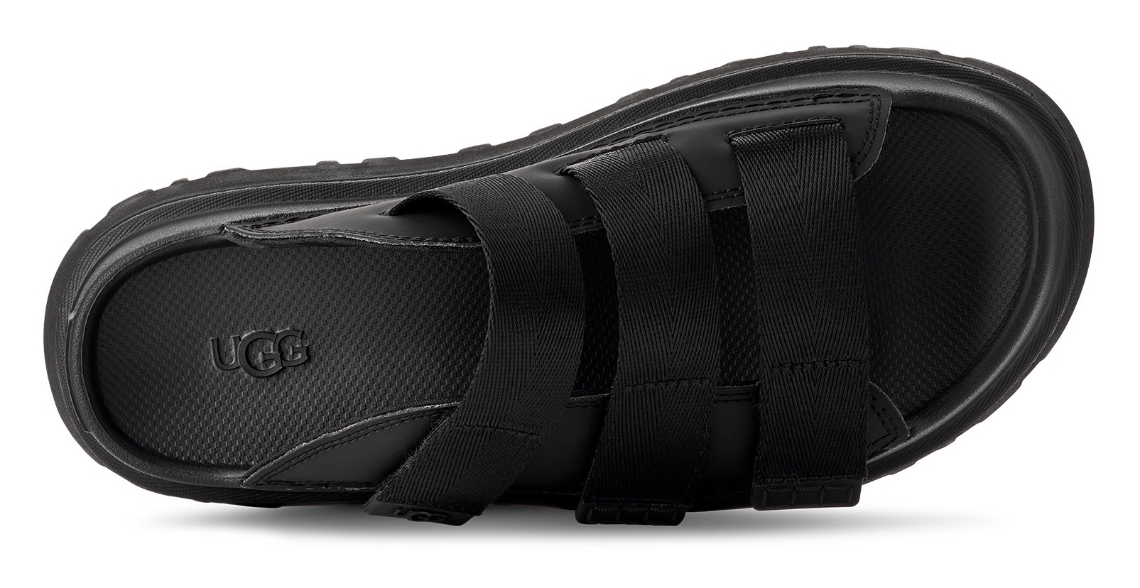 UGG Pantolette »GOLDENGLOW SLIDE«, Plateauschuh, Sandale, Flats mit Fußbett