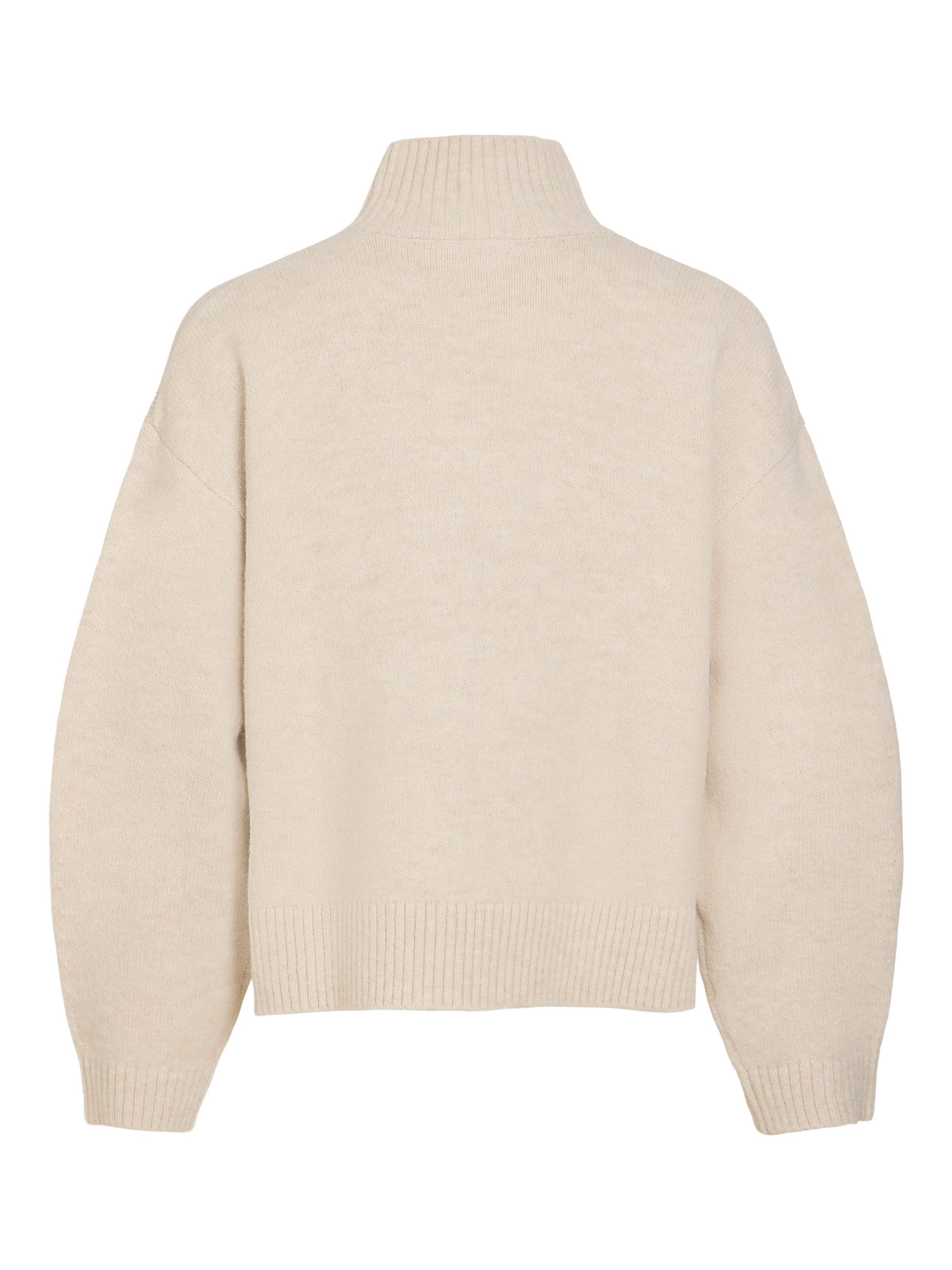 Vila Strickpullover »VISIA L/S HIGH NECK KNIT PULLOVER-NOOS« Materialmix, oversize
