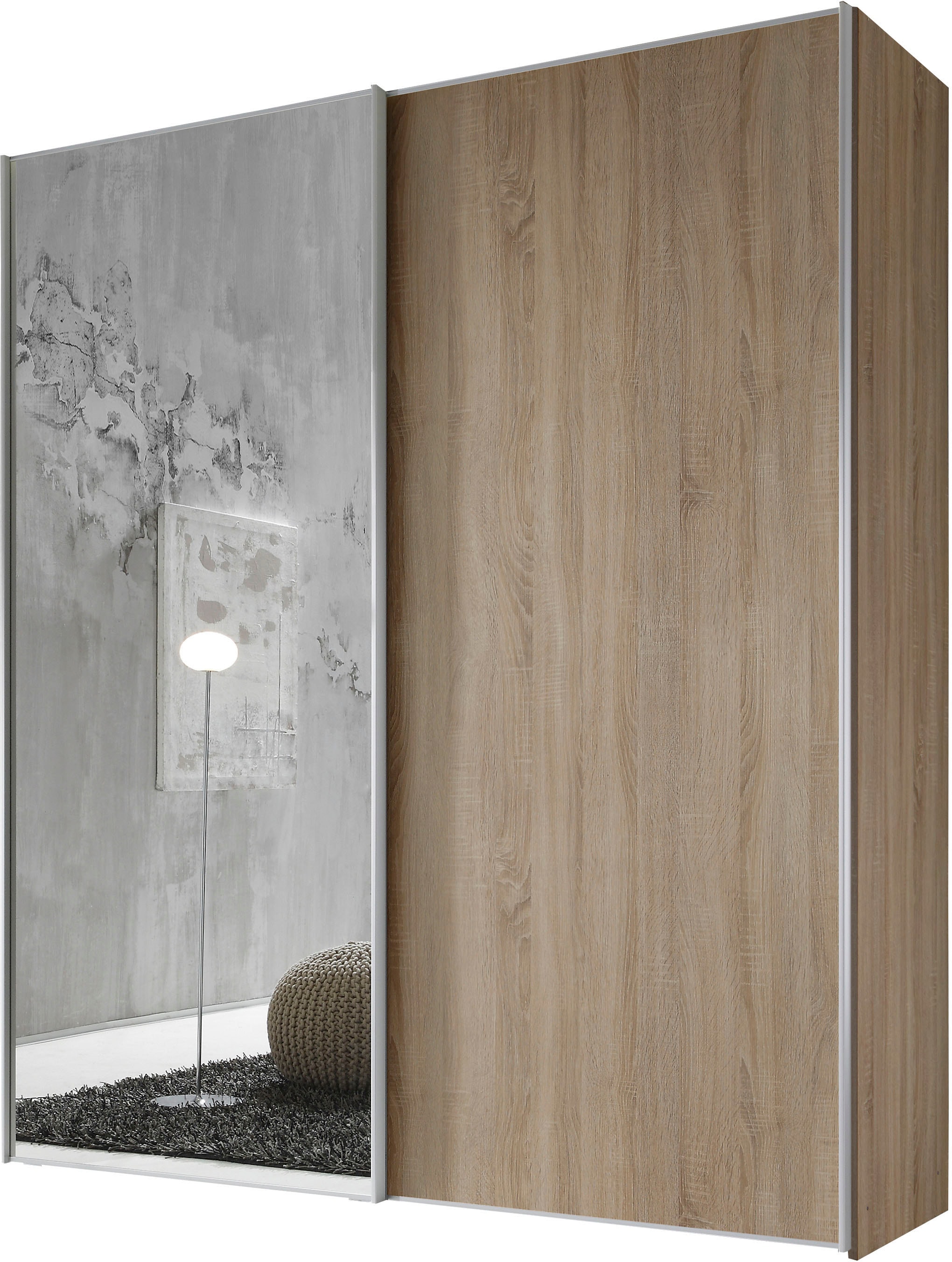 STAUD Schwebetürenschrank »Sinfonie Plus, edles Design in hochwertiger Qualität, Made in Germany« Mit Spiegeltüre und vier verschiedenen Ausstattungsvarianten