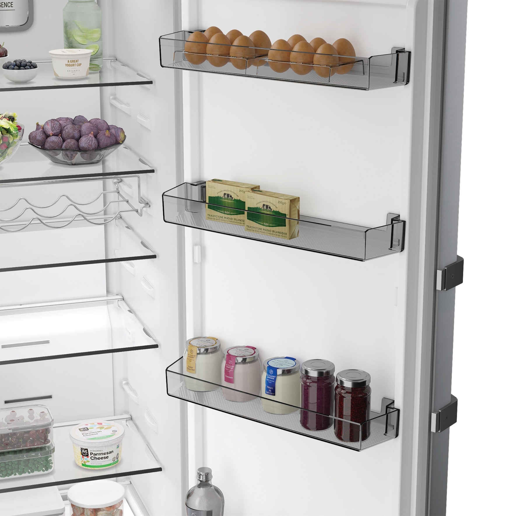 BAUKNECHT Kühlschrank KR 186GC IN »KR 186GD IN« 186,5 cm hoch 59,7 cm breit SmoothFit - 90°-Türöffnung für mehr Komfort