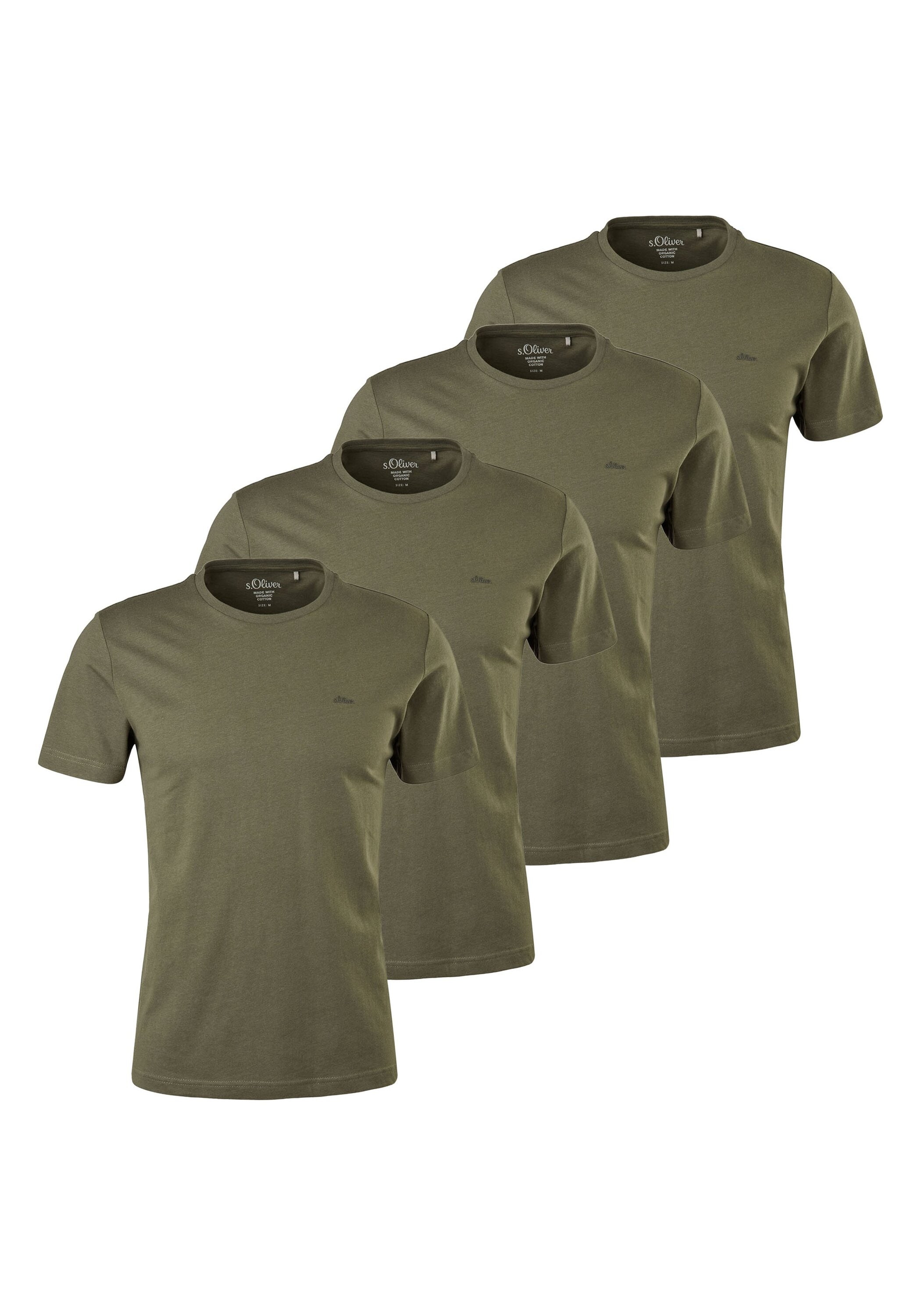 s.Oliver T-Shirt »T-Shirt Basic T-Shirt 4er Pack« 4