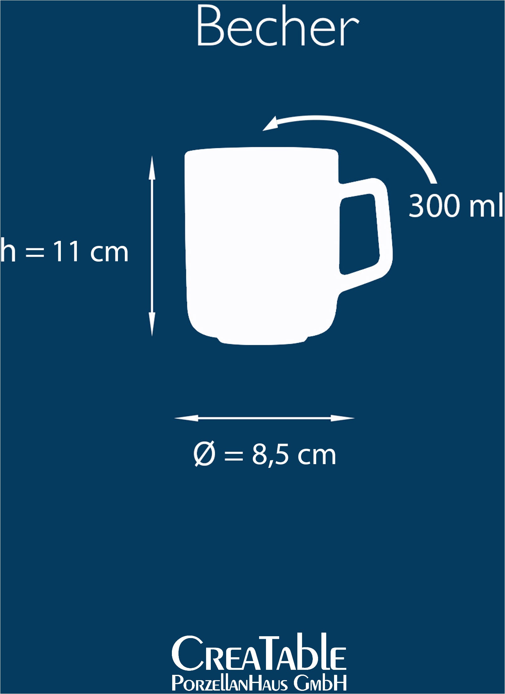 CreaTable Becher »Golden Days Schwarz, Becherset, 6-tlg.« Goldfarbene Spezialglasur