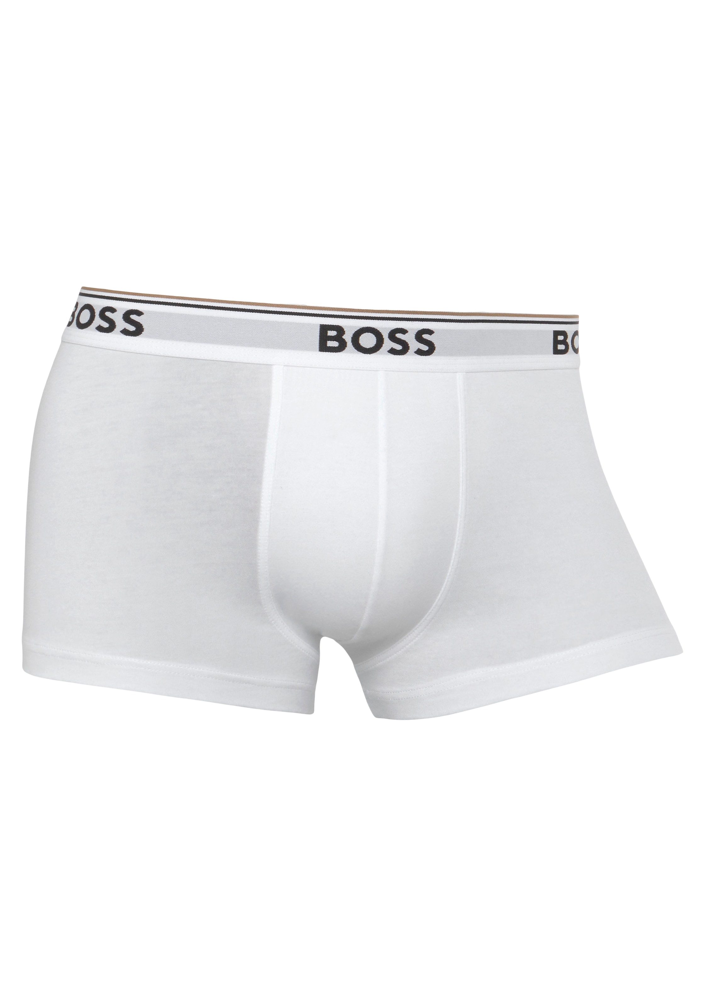 BOSS Boxer, (Packung, 3 St., 3er-Pack), mit BOSS Schriftzug auf dem Bund