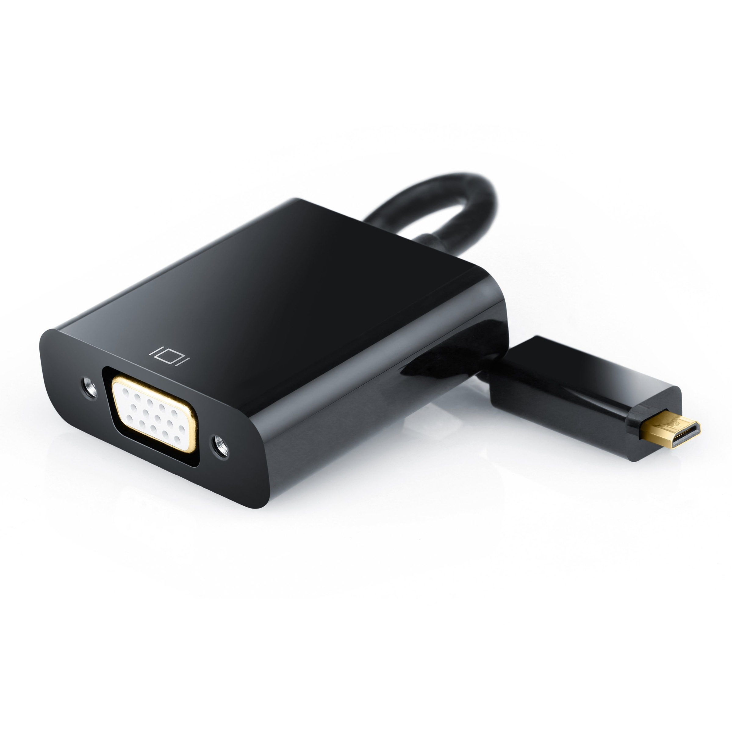 Full HD Micro HDMI zu VGA Video/Audio Adapter »microHDMI Stecker zu...
