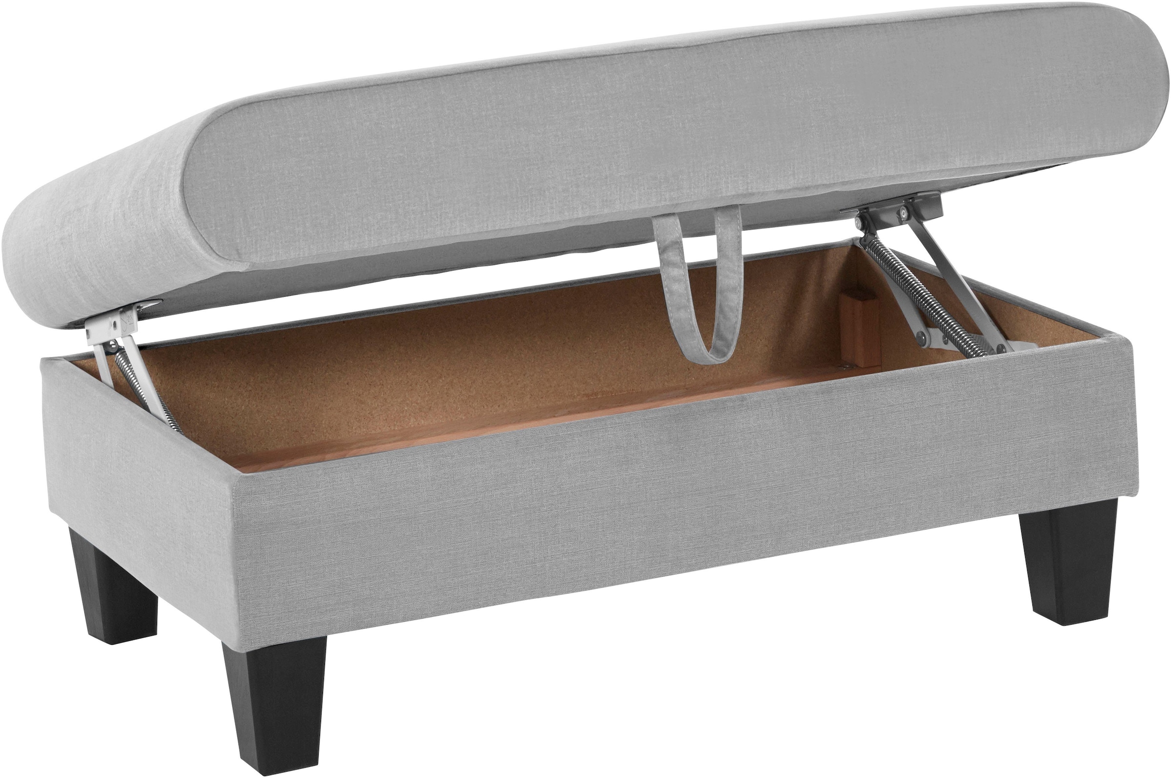 COTTA Polstergarnitur »Morven L-Form«, (Set), Set bestehend aus: Ecksofa mit Kopfteilverstellung & Hocker