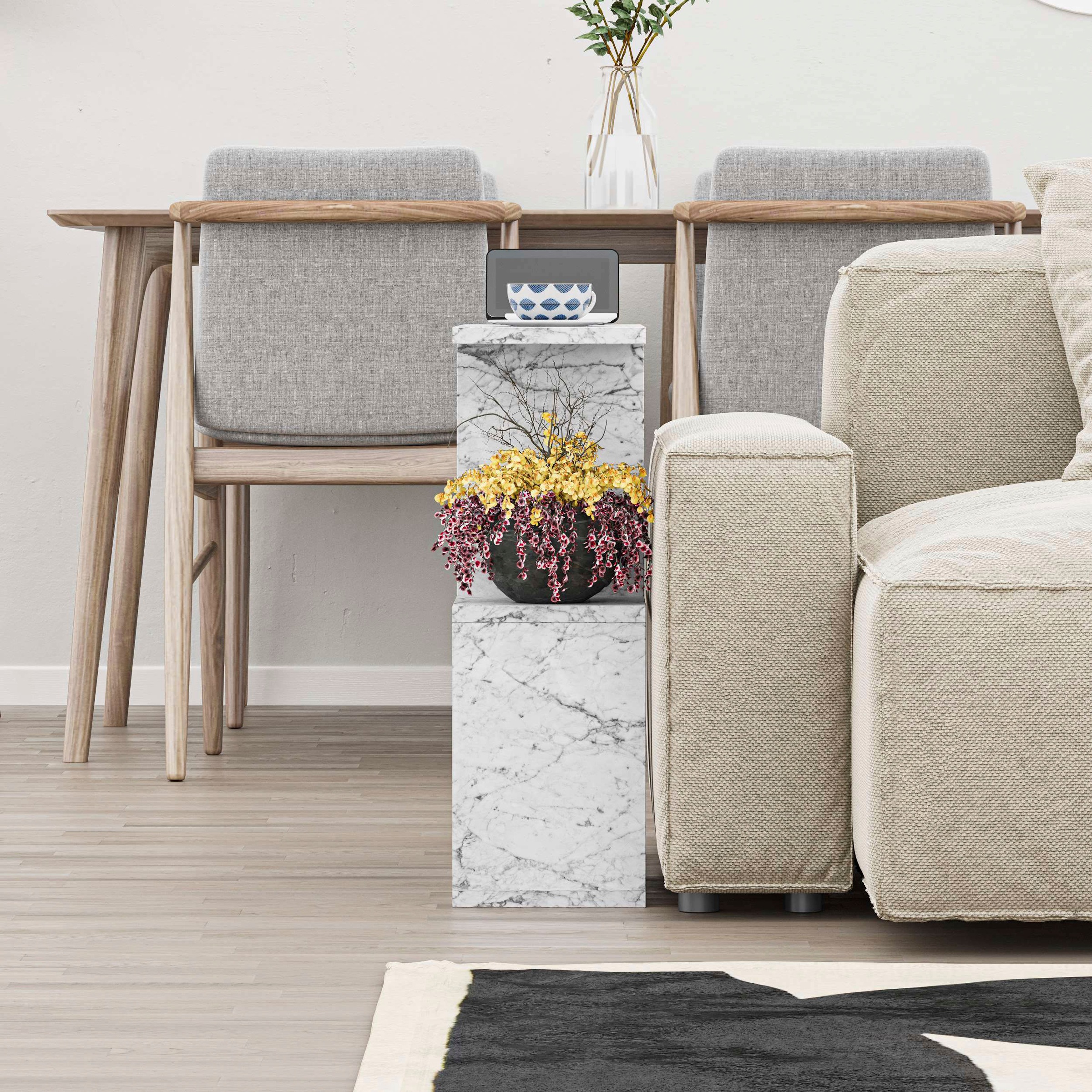 Decortie Beistelltisch »HOMEMANIA BEISTELLTISCH«, (Packung, 1 St.), Leichte Montage, Lagerung, Platzsparend